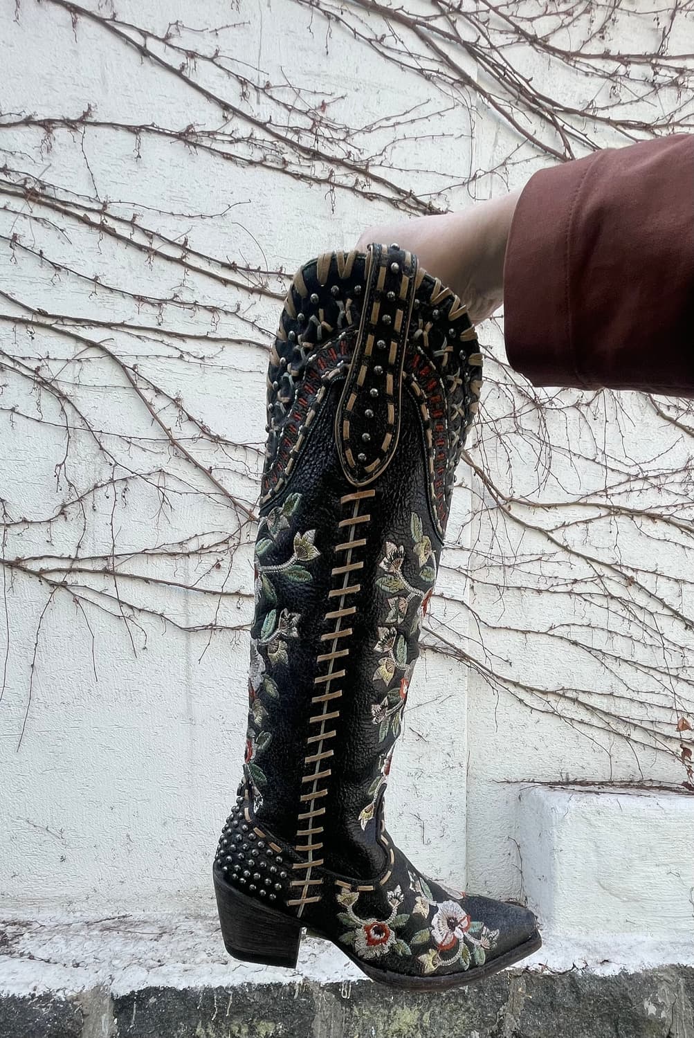 OLD GRINGO 플로럴 자수  웨스턴 롱부츠(240) 상품이미지6