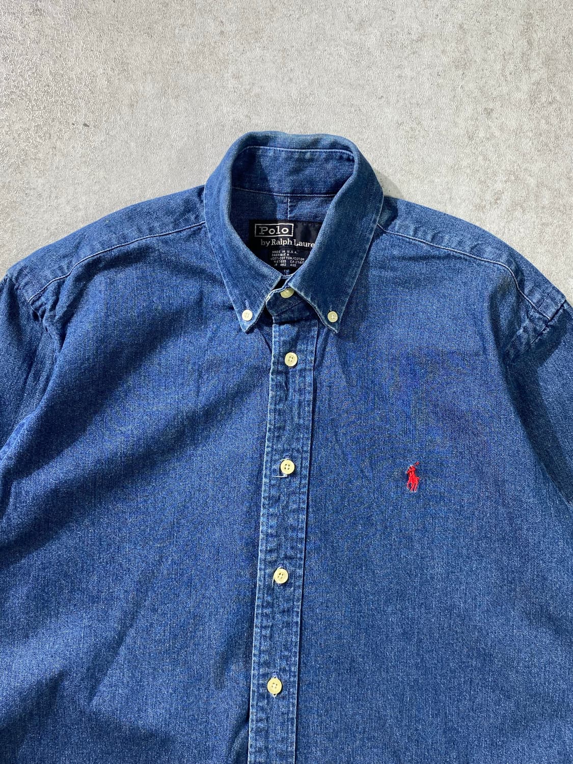 [S] 90s Polo 폴로 랄프로렌 데님셔츠 상품이미지2