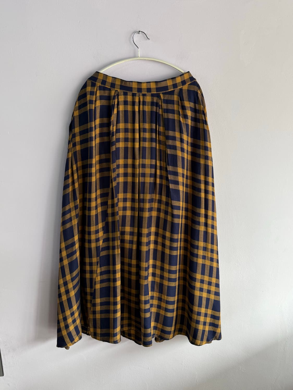 일본빈티지) 머스터드 체크 스커트 상품이미지5