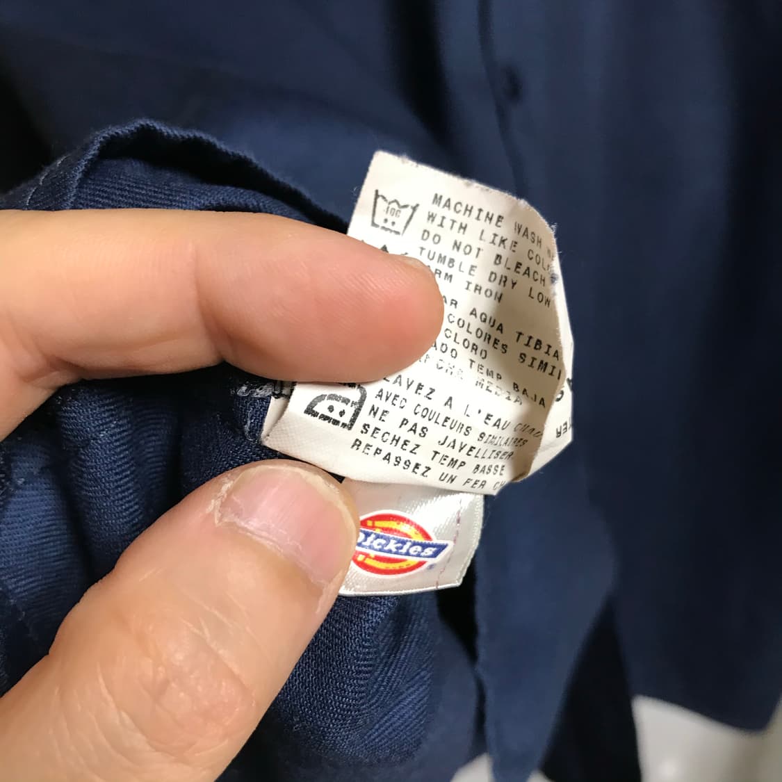 디키즈 워크 네이비셔츠 상품이미지6