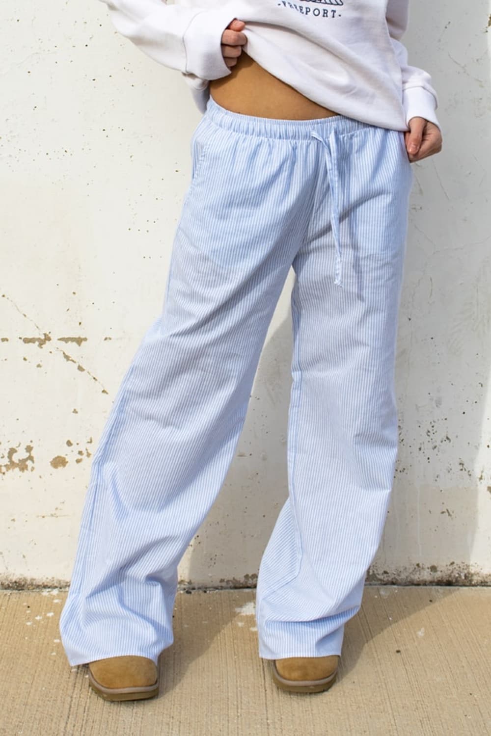 Subdued coulisse wide leg pants 상품이미지3