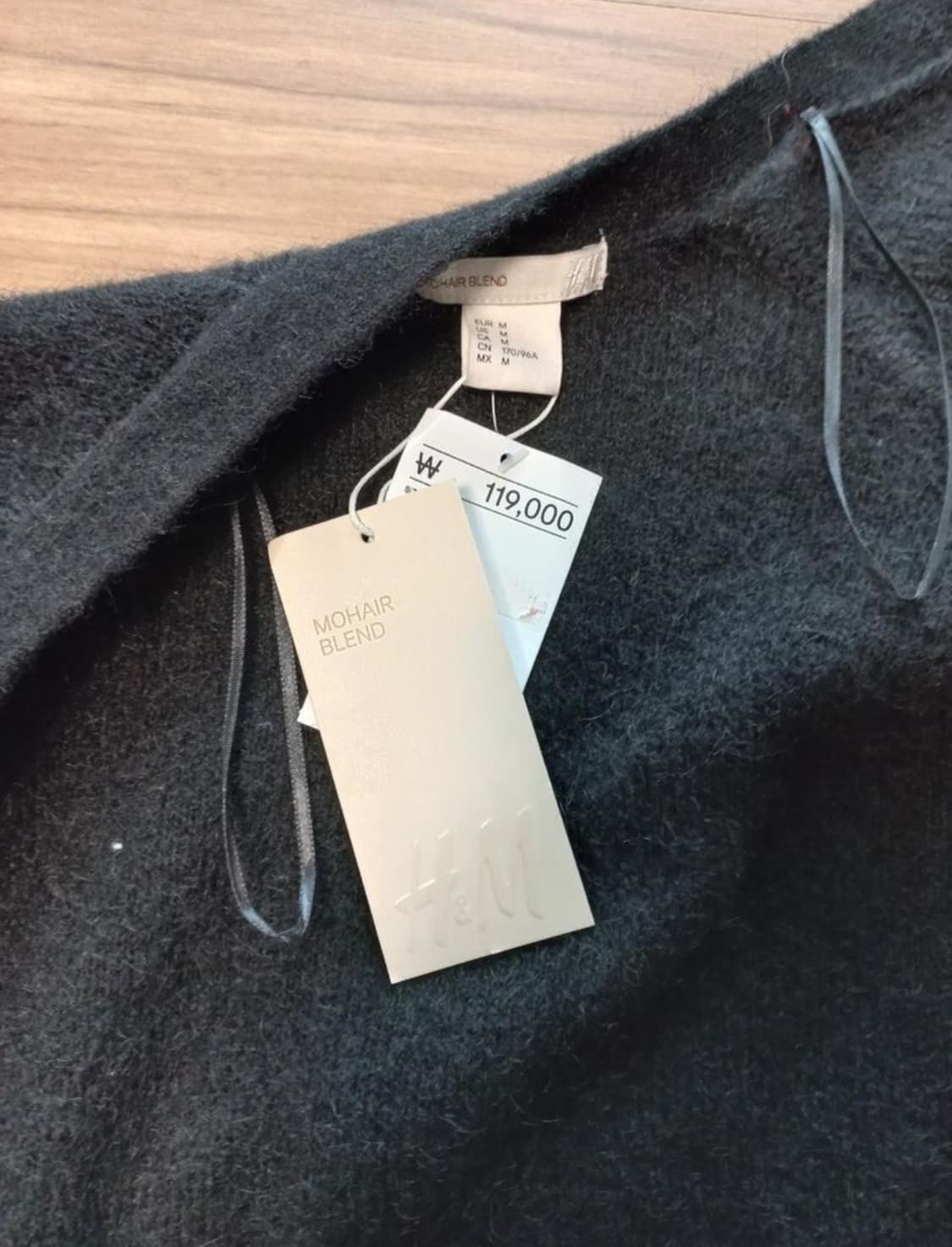 새제품 H&M 블랙 가디건 상품이미지3