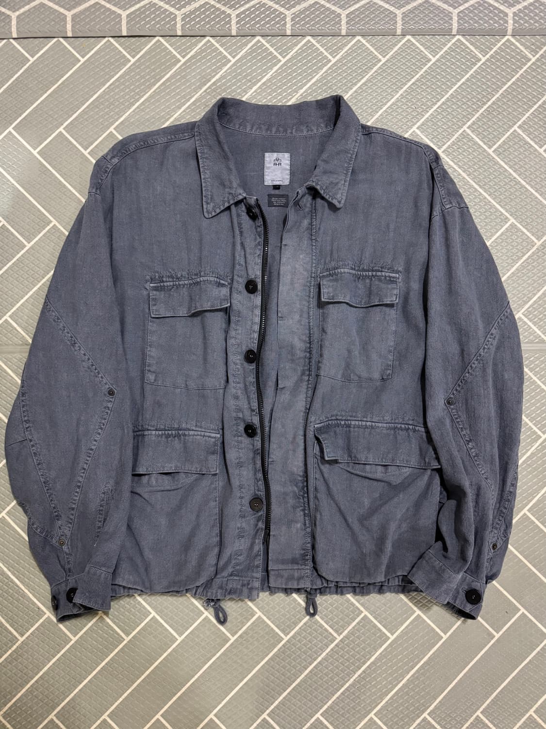 4) 폴리테루 넵 린넨 필드 자켓 페이디드 블루 초판 상품이미지1