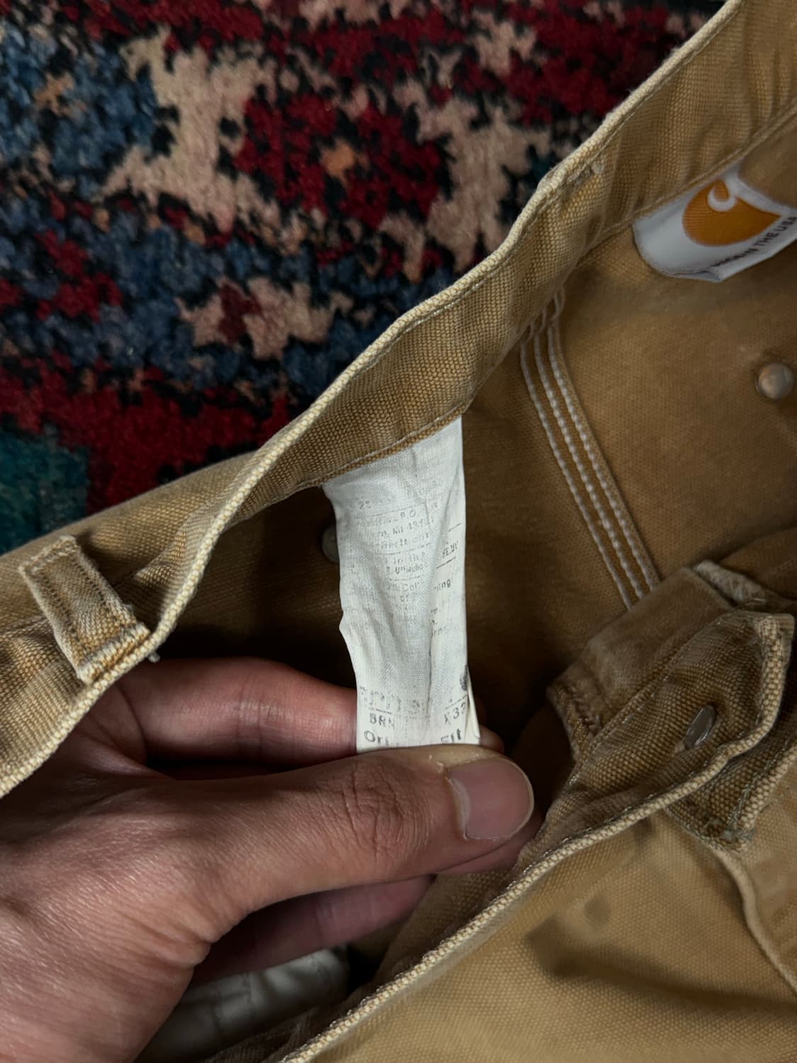 OG USA Made 칼하트 더블니 브라운 칼하트 B01 BRN 썩블니 상품이미지9