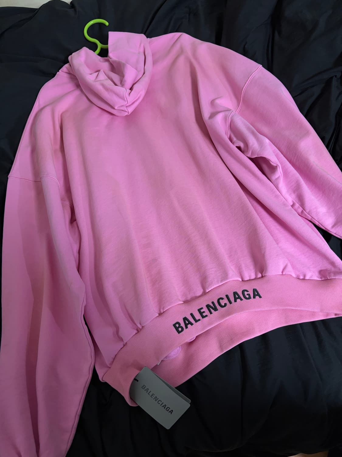 🤍발렌시아가 로고 후드티 분홍색 🤍 상품이미지6