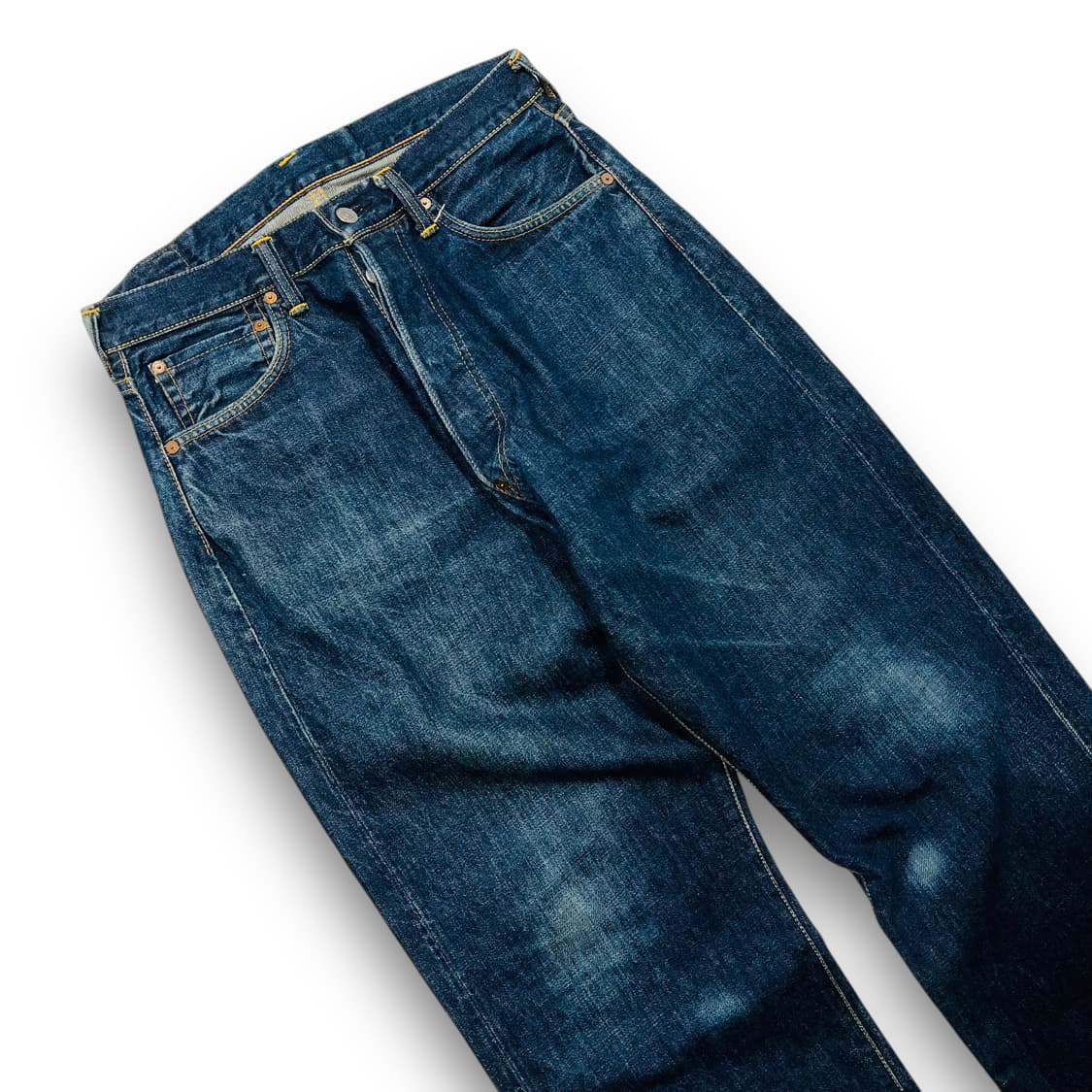 에비수 OG 마이티 페인티드 로고 빈티지 데님 팬츠 상품이미지5