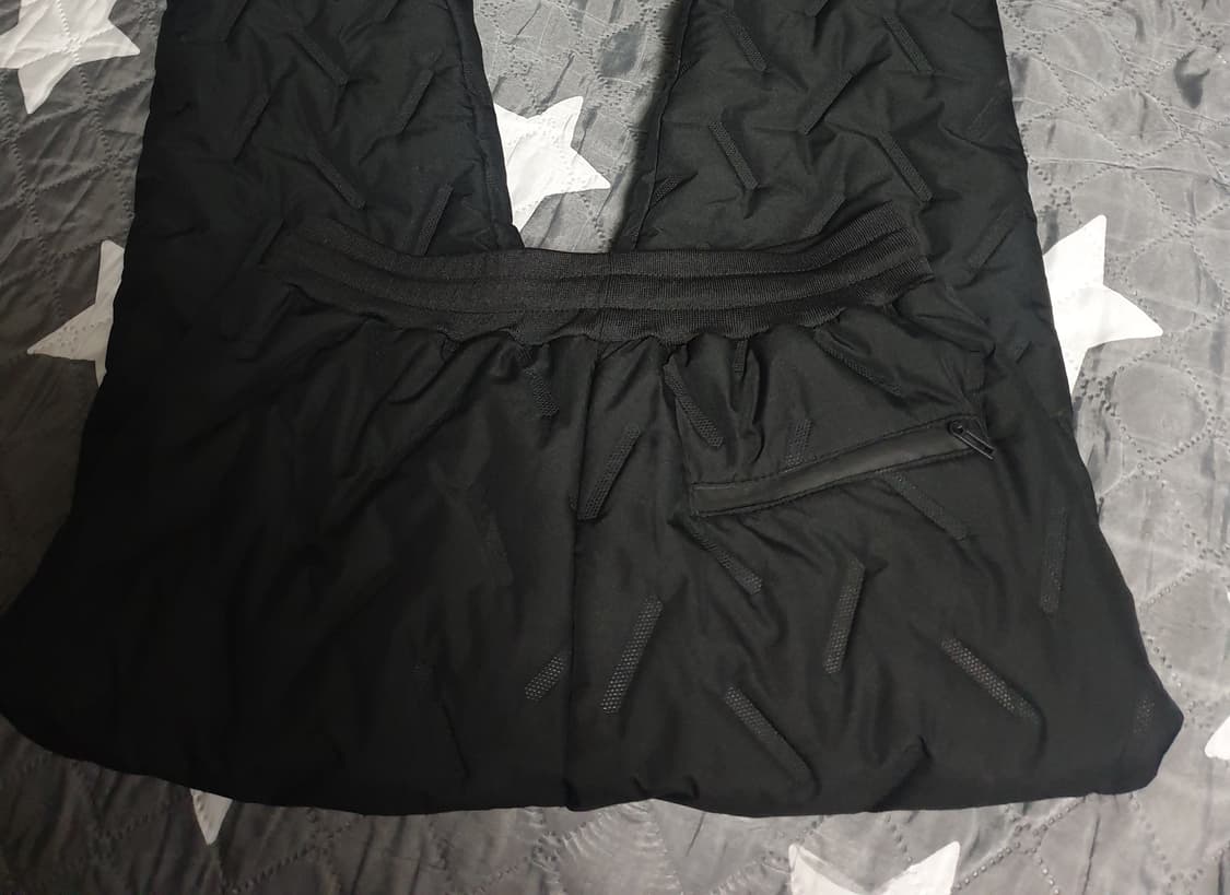 NEW SPORT 안감털 퀄팅 패딩 조거팬츠 블랙 (L) 상품이미지3