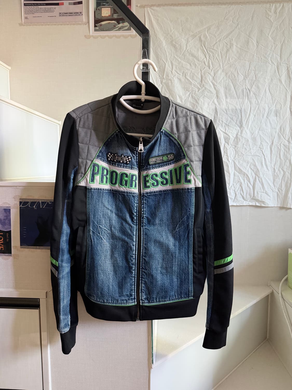 EXR 데님 레이싱 자켓 상품이미지1