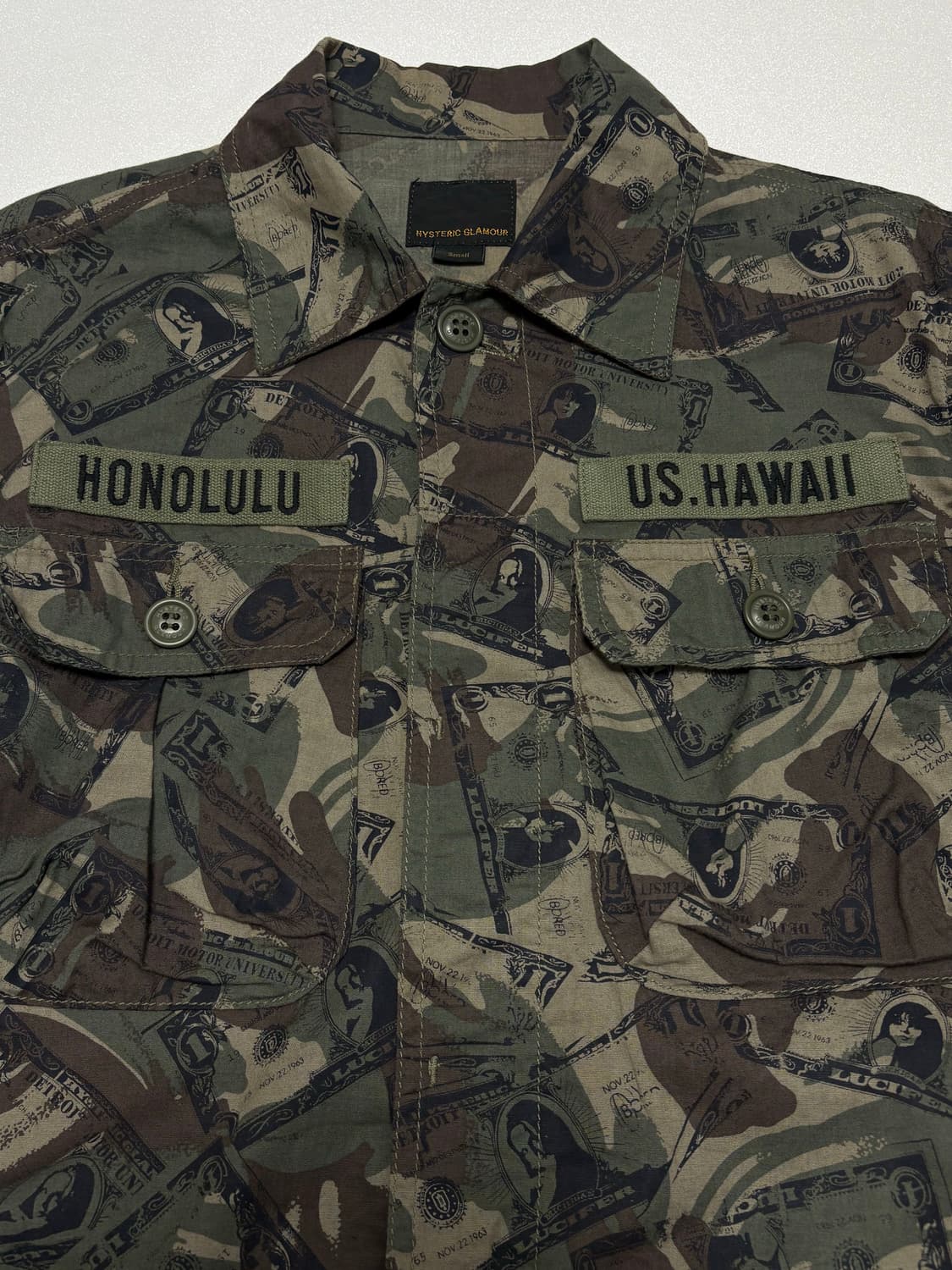 Hysteric Glamour Camo Bills Shirt 상품이미지4