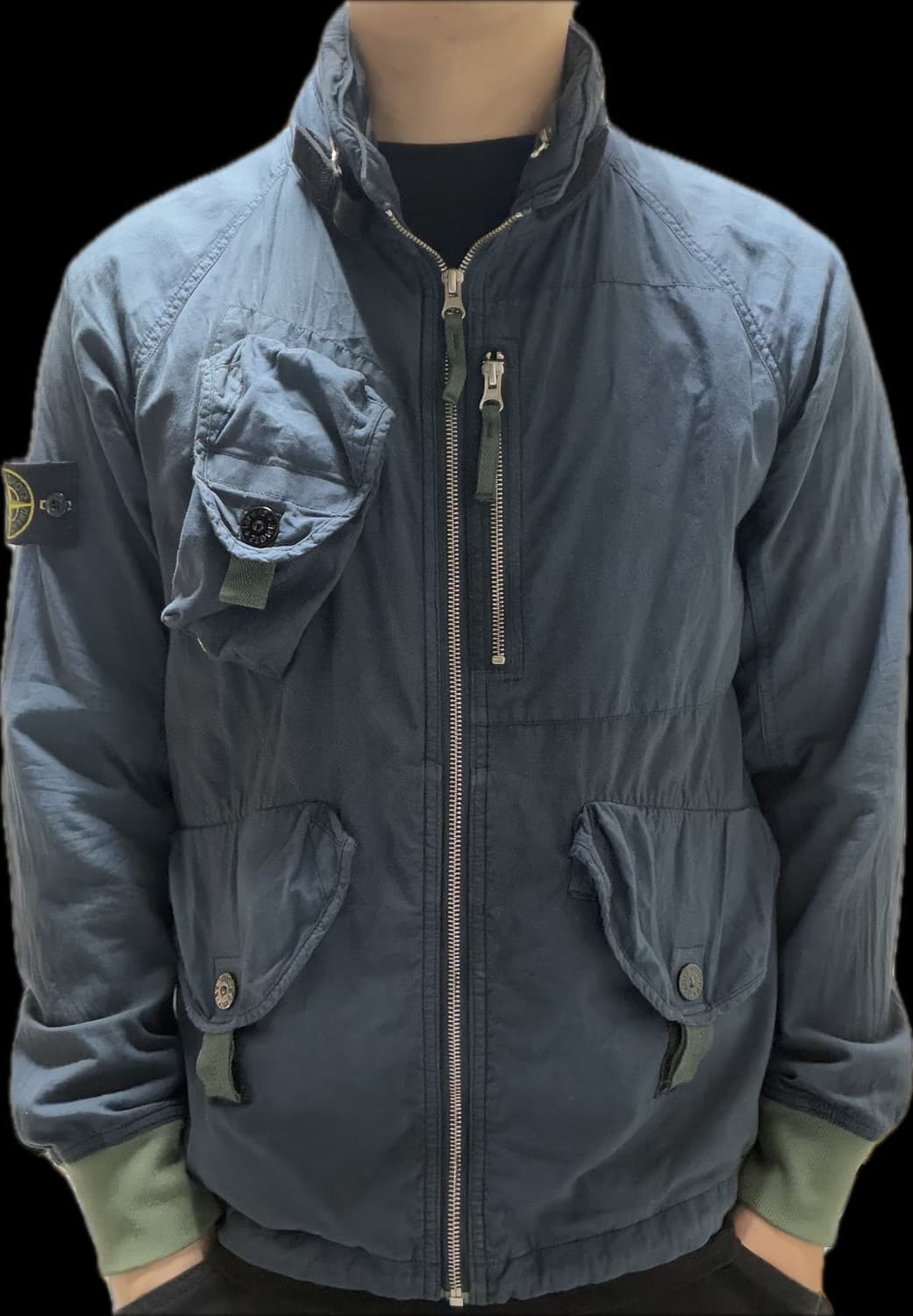 스톤아일랜드 무솔라고마타 자켓 M 네이비 빈티지 상품이미지5