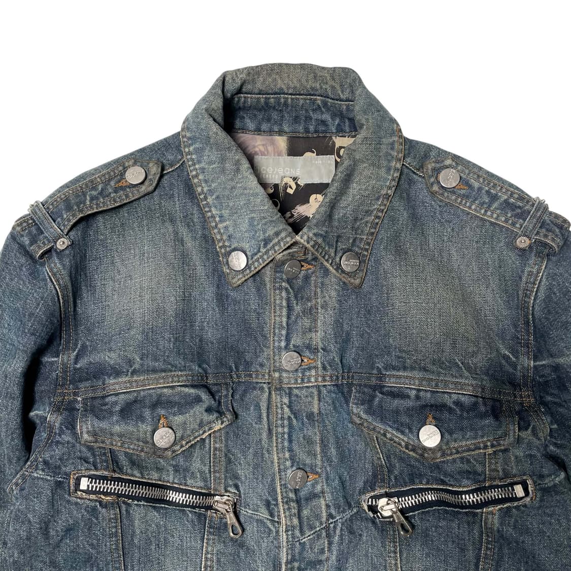 90's iceberg jeans 멀티포켓 데님 트러커 자켓 상품이미지5