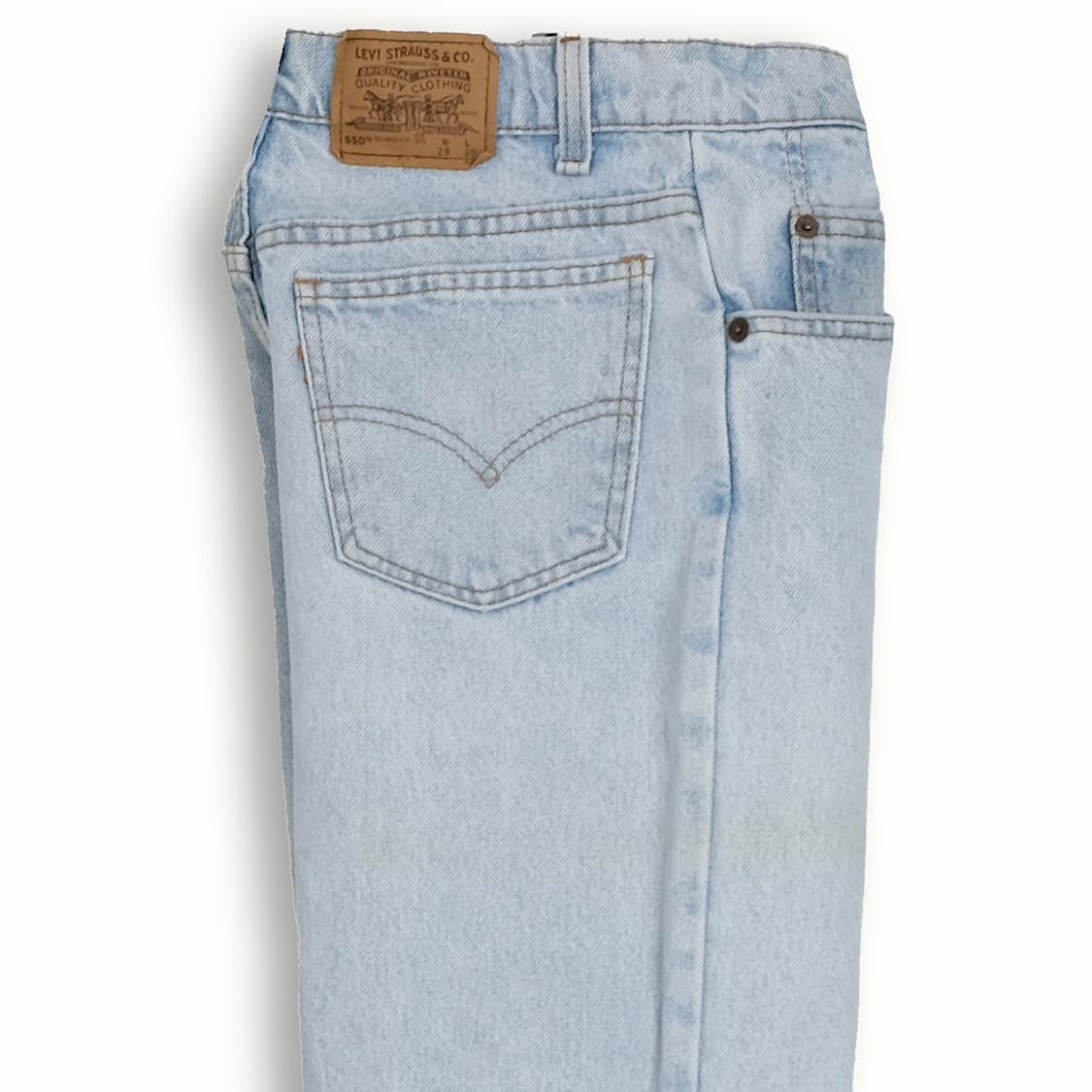 리바이스 550 오렌지탭 연청 90s USA 28 인치 OR5502911 상품이미지5