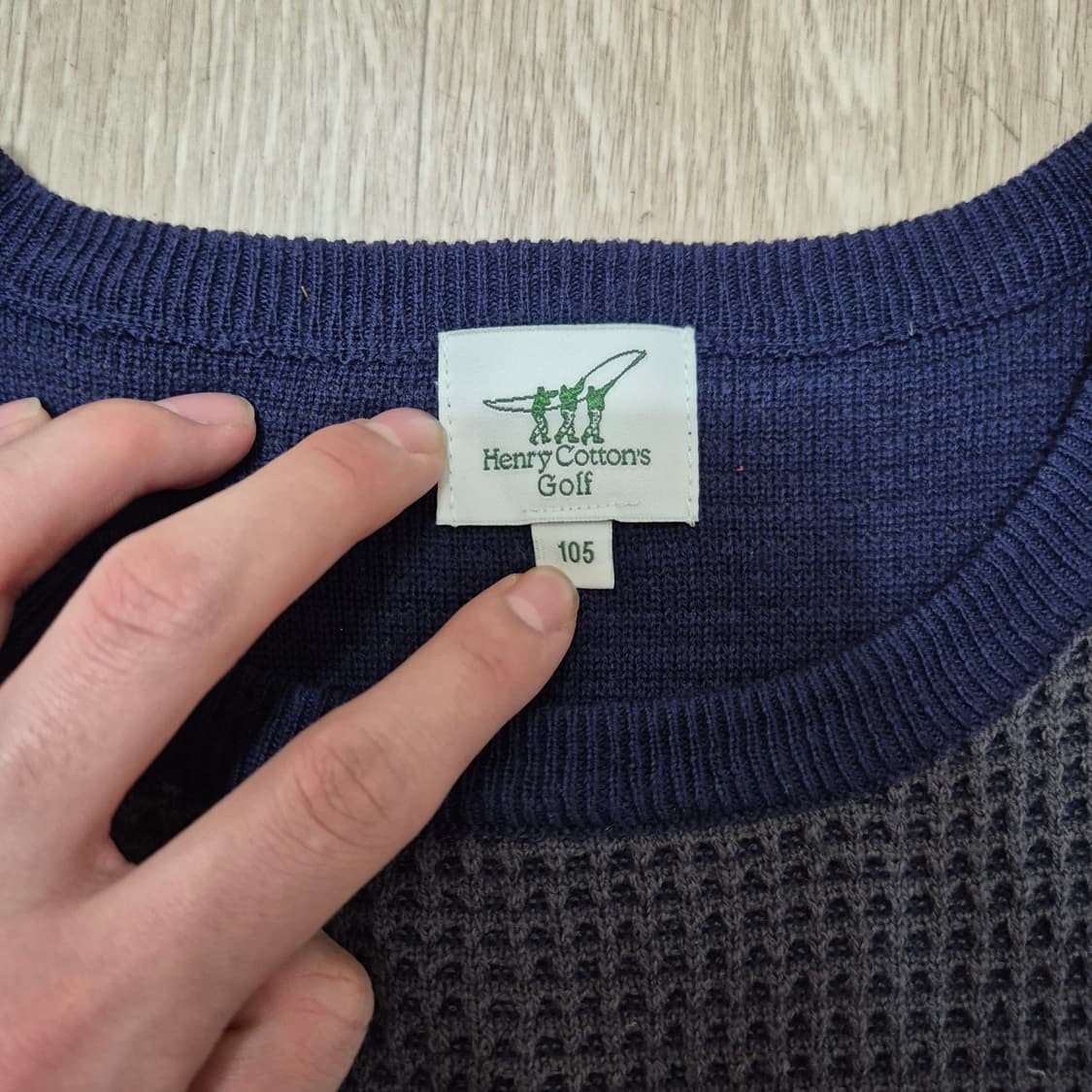 헨리코튼 골프웨어 와플 니트 스웨터 XL(105) 상품이미지4