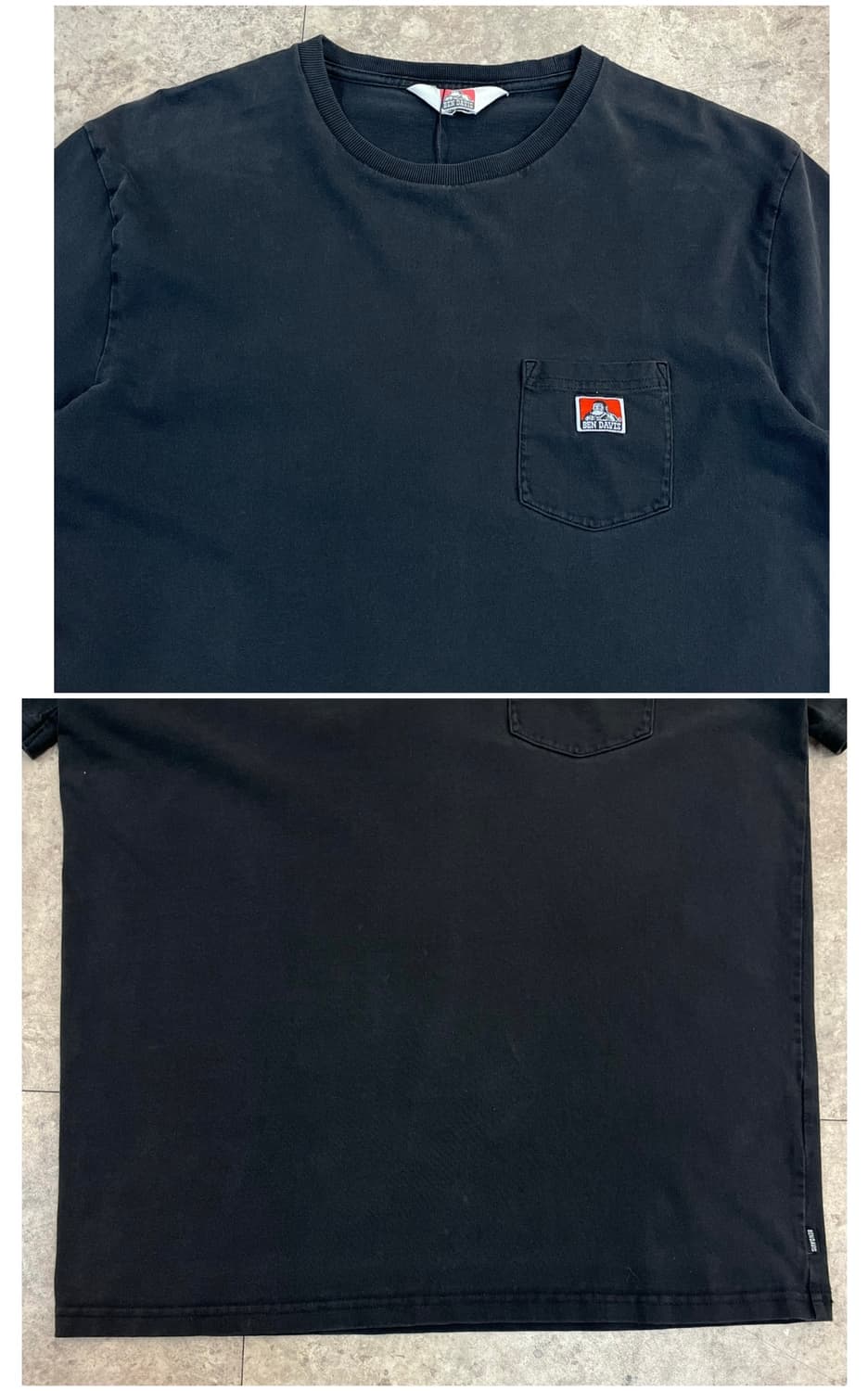 벤데이비스 포켓 반팔티 블랙 #csz4044 상품이미지5