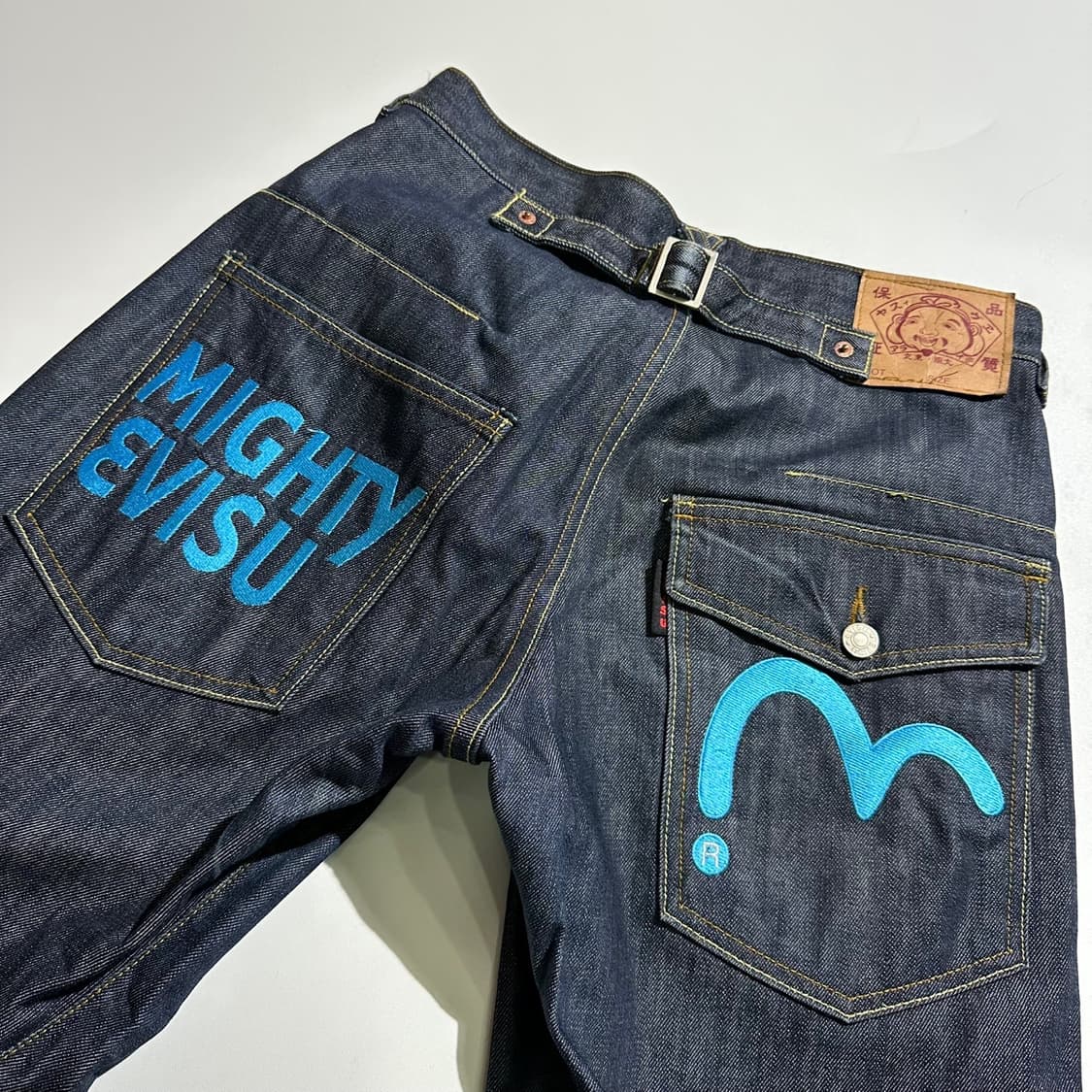 에비수 로고 포켓 엔지니어드 데님 팬츠 청바지 상품이미지3