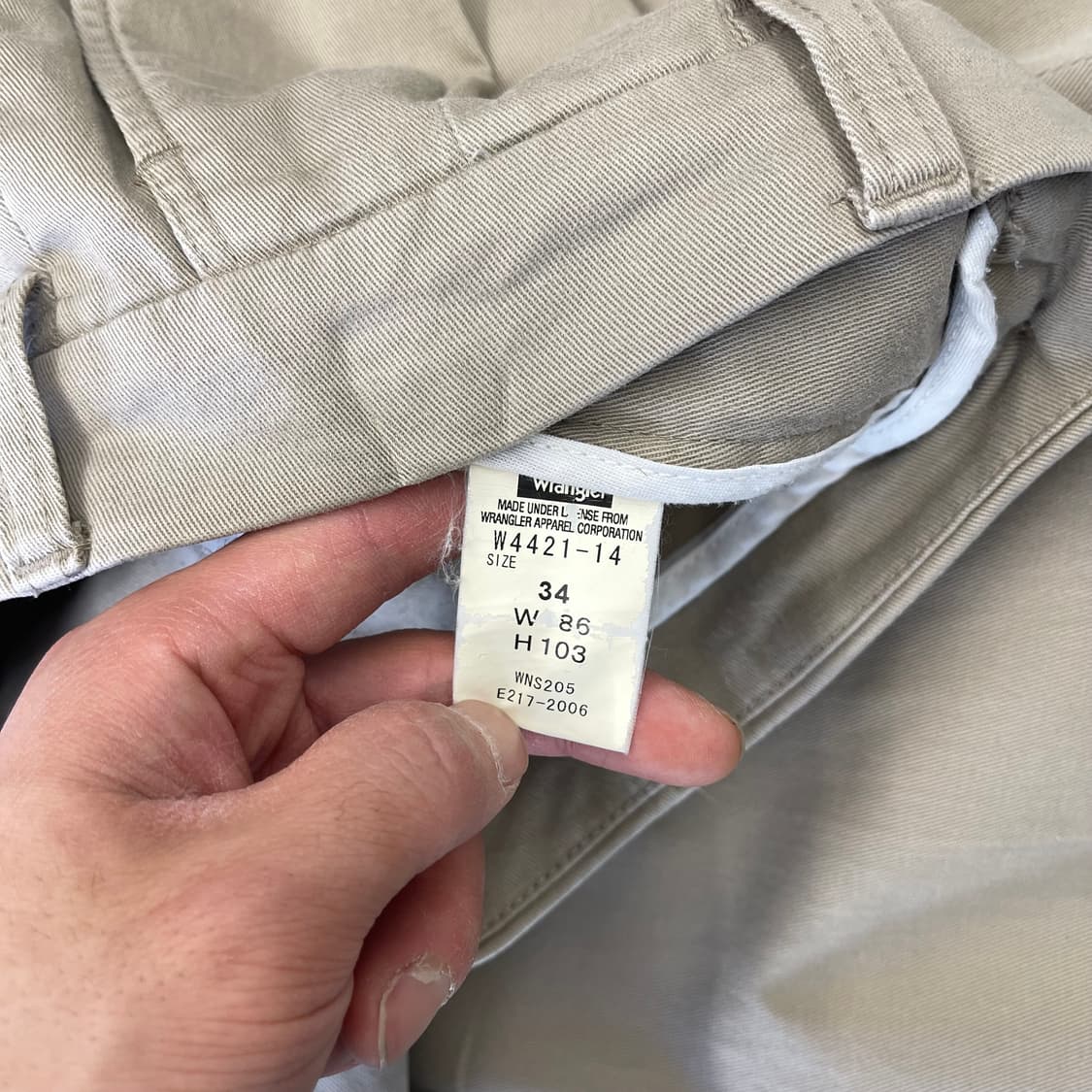 랭글러 베이지 투턱 치노 팬츠 상품이미지6