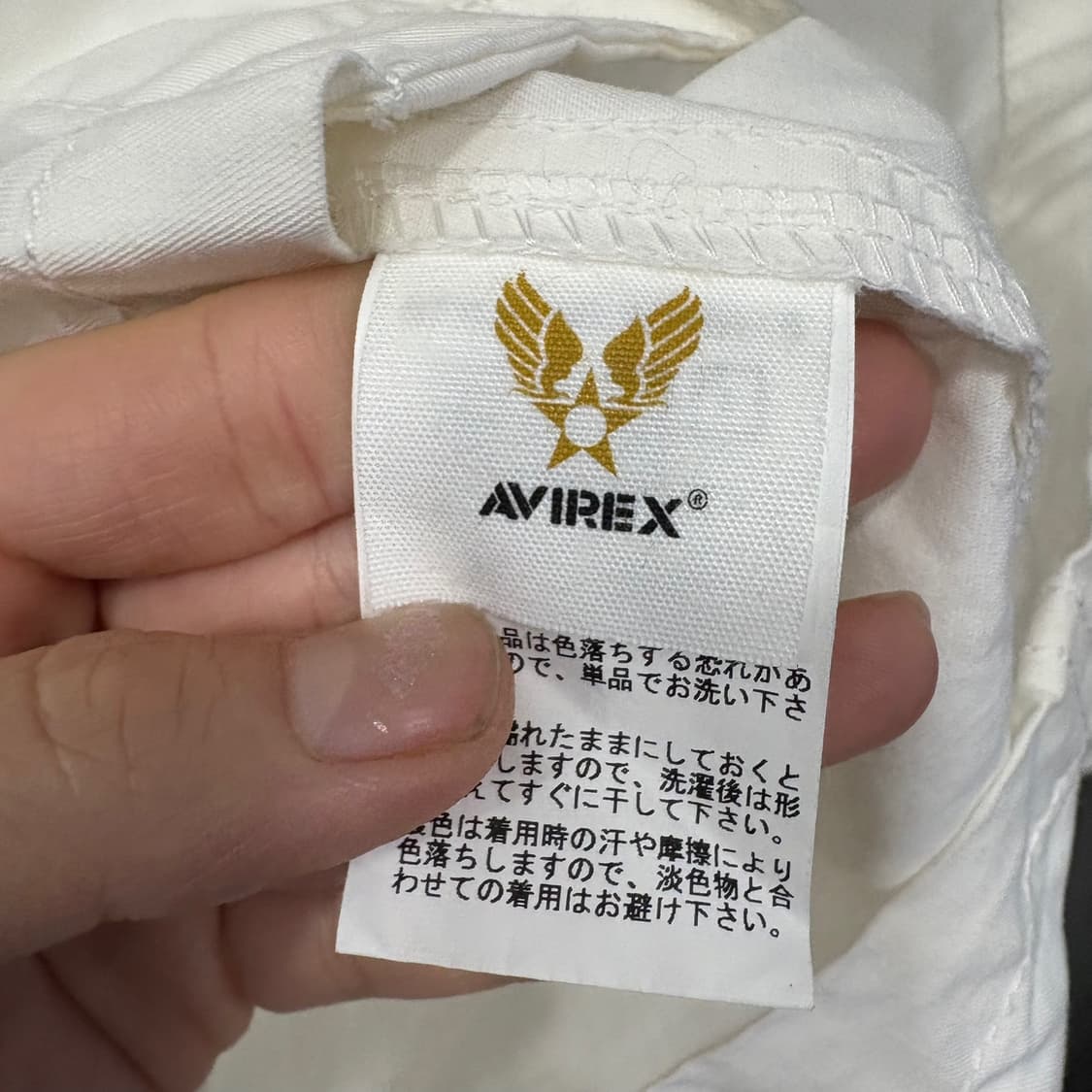 아비렉스 U.S.NAVY 반팔 셔츠 흰색 상품이미지4