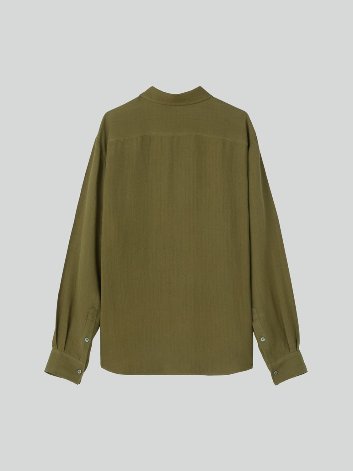 렉토 25FW 빈티지 자카드 셔츠 카키 상품이미지8