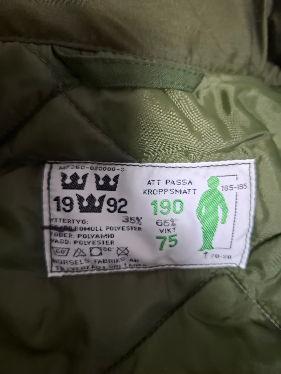 스웨덴군 m90 개파카 상품이미지2
