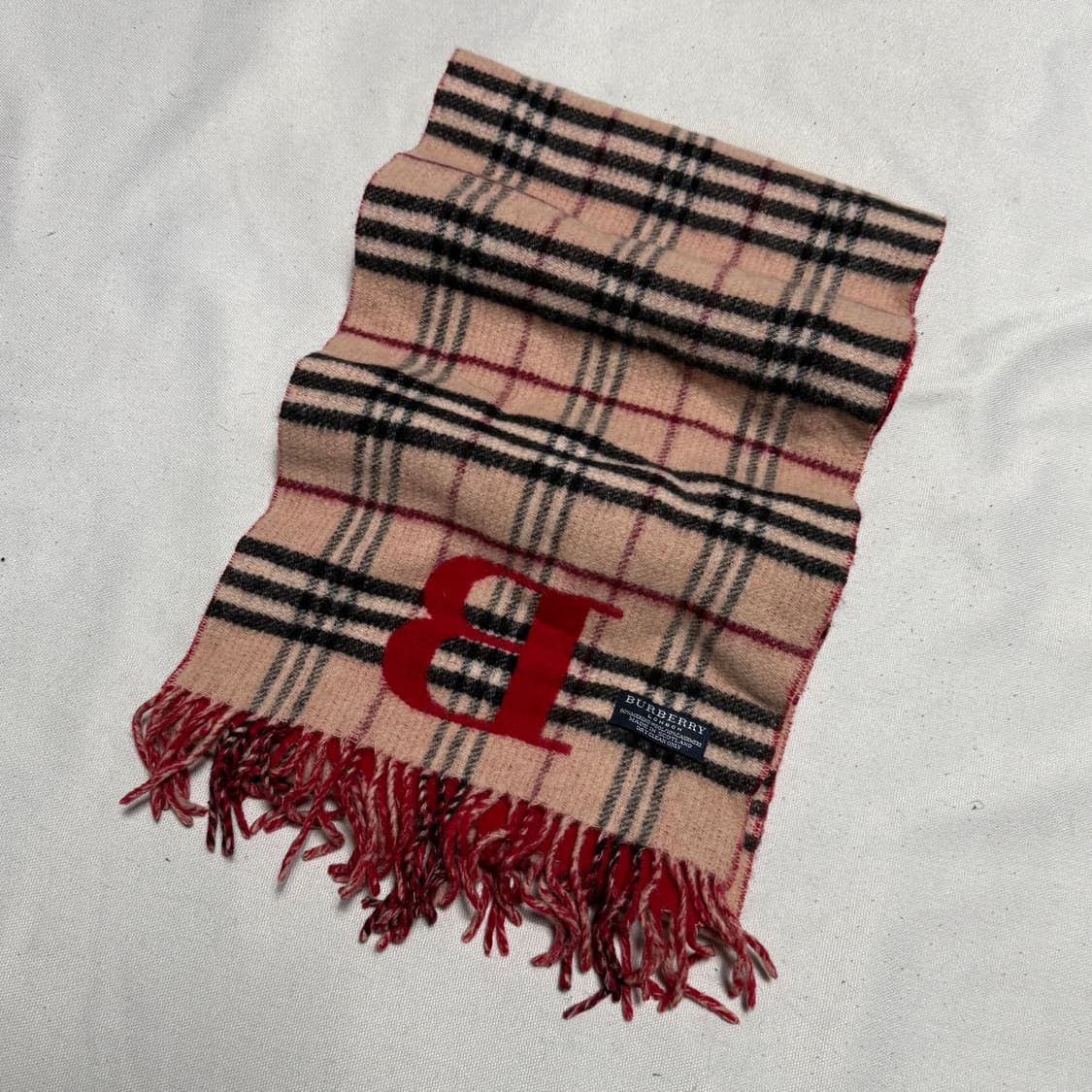 OS 버버리 노바체크 메리노울 캐시미어 머플러 상품이미지1