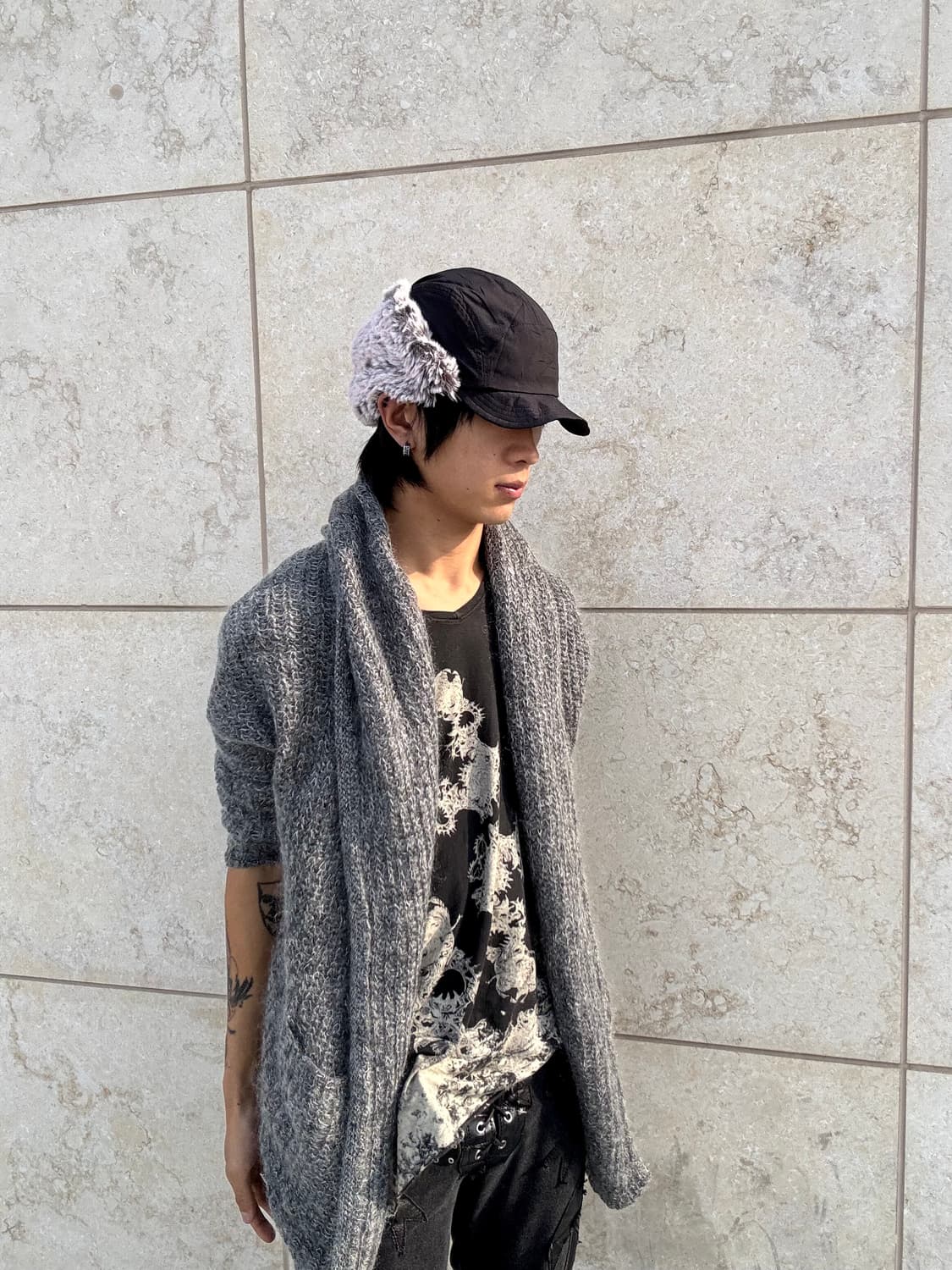 “Vintage”00’s Draped Knit Cardigan 상품이미지2
