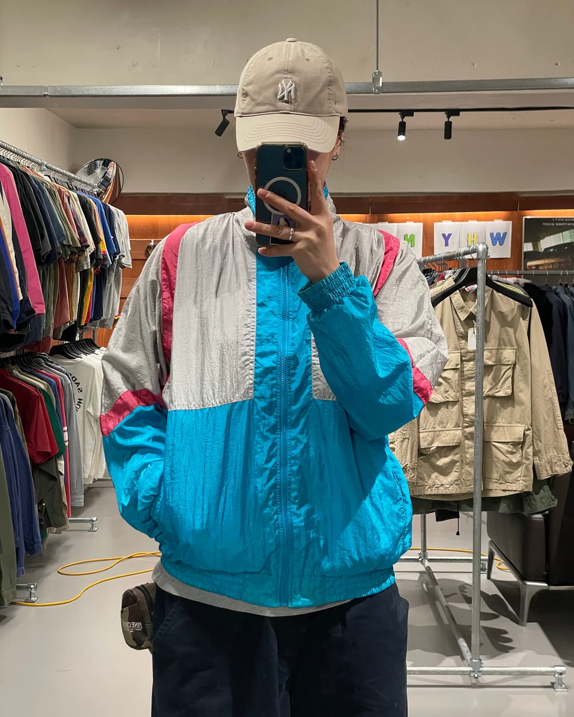 90s 올드스쿨 바람막이 자켓 상품이미지1