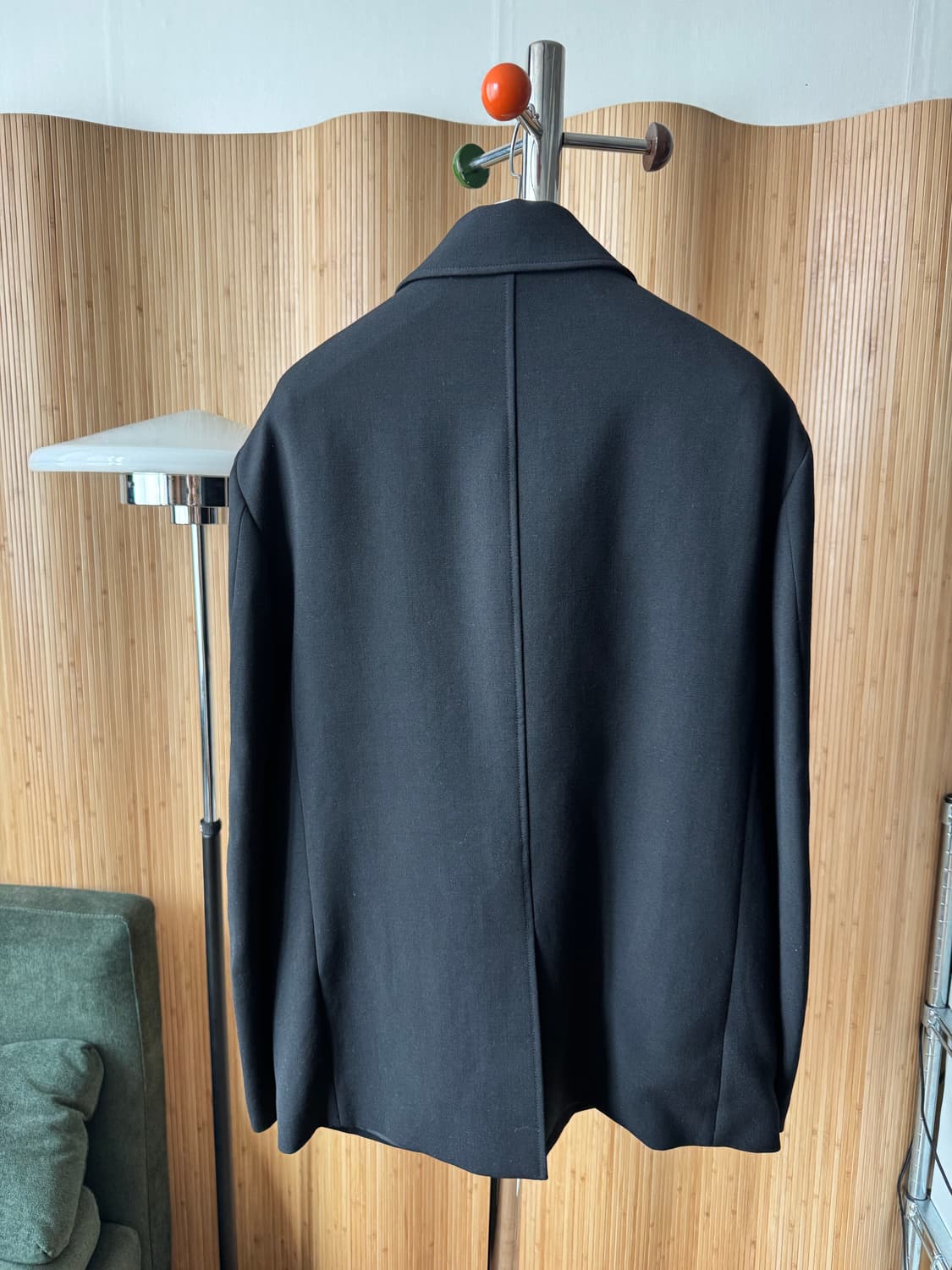 렉토(RECTO) 남성 시그니처 싱글 자켓 블랙 상품이미지5