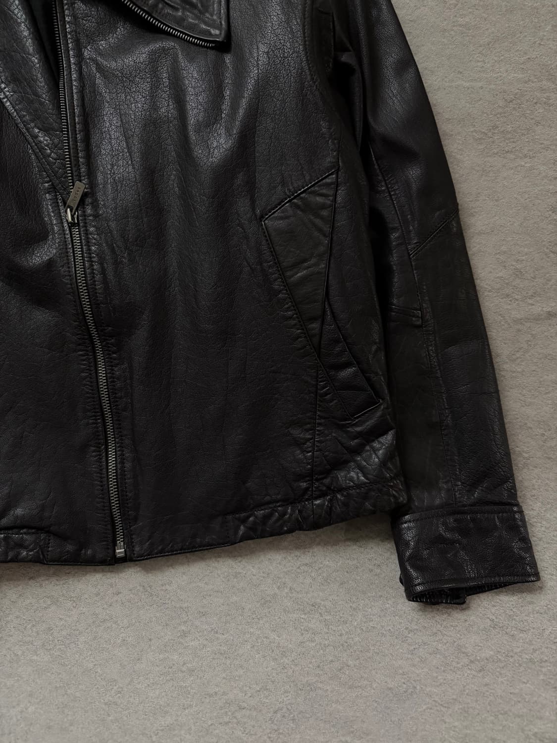 코데즈컴바인 비대칭 카우레더자켓 상품이미지6