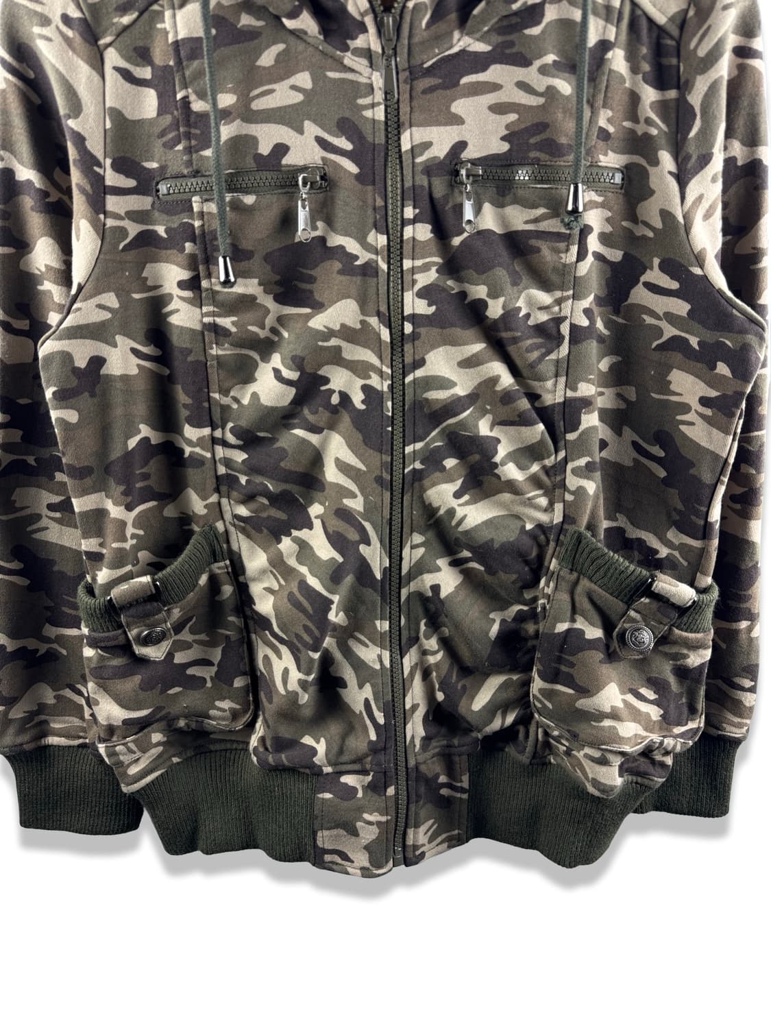 JPN Y2K 카모플라주 후드집업2871 상품이미지5
