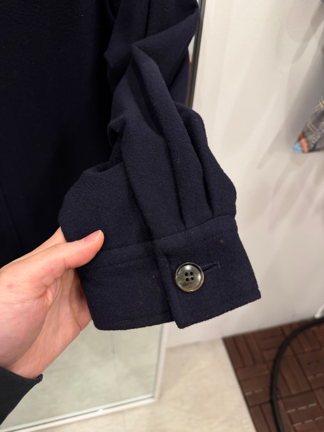 90-00s Pendleton 펜들턴 버진 울 하프 코트 상품이미지7