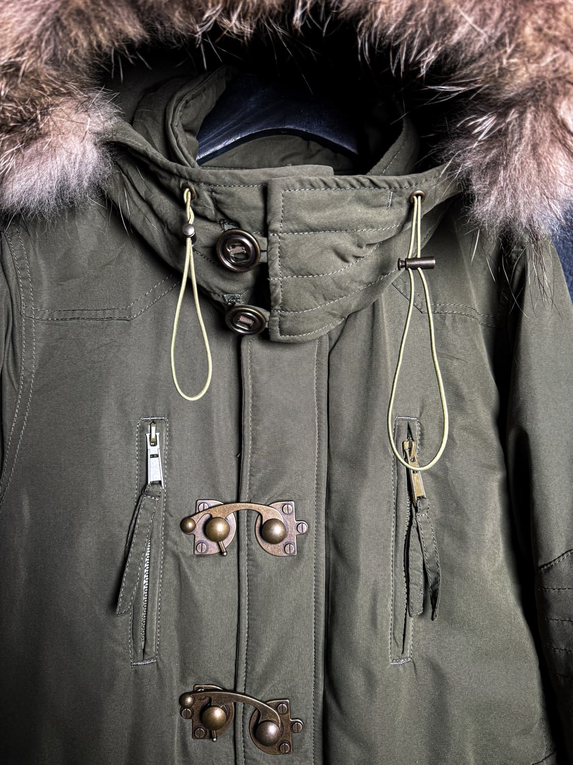 Vintage Fur Hood Short Parka 상품이미지9