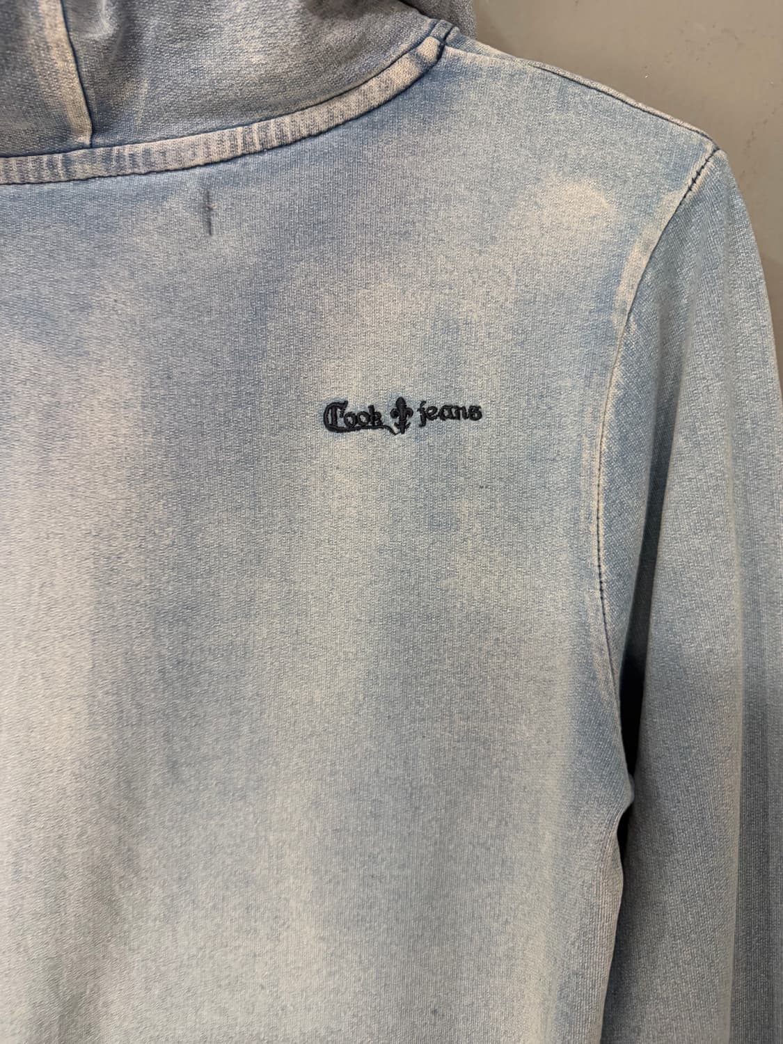 Cook jeans denim washing hood zip-up 상품이미지10