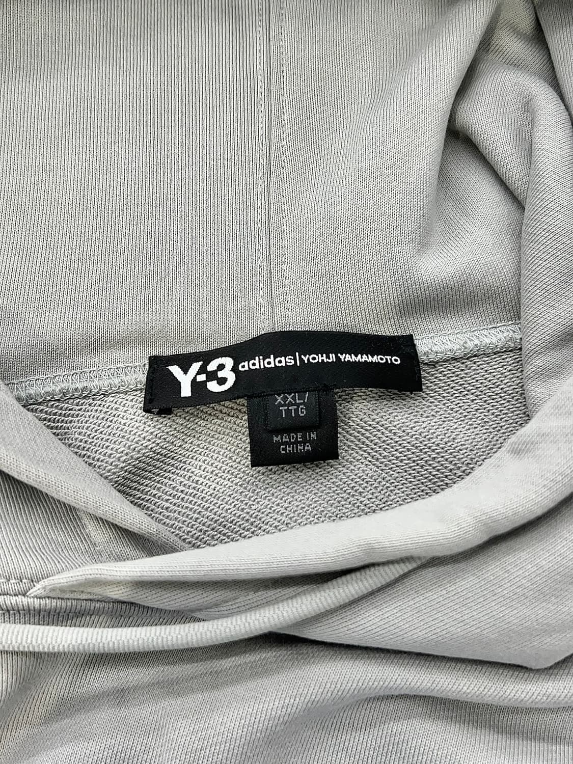 y-3 라이트 그레이 레이어드 스트레치 후디 상품이미지7