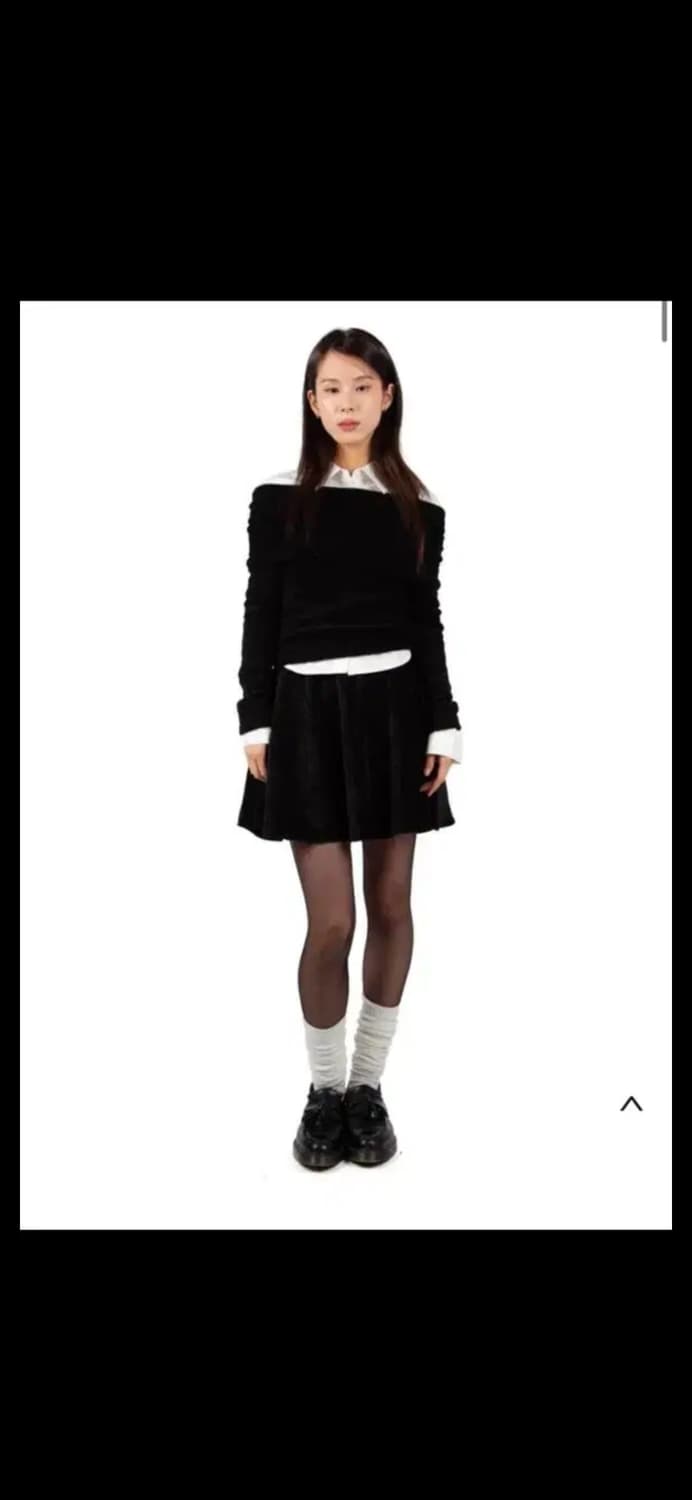 릿킴 벨벳 미니스커트 상품이미지2