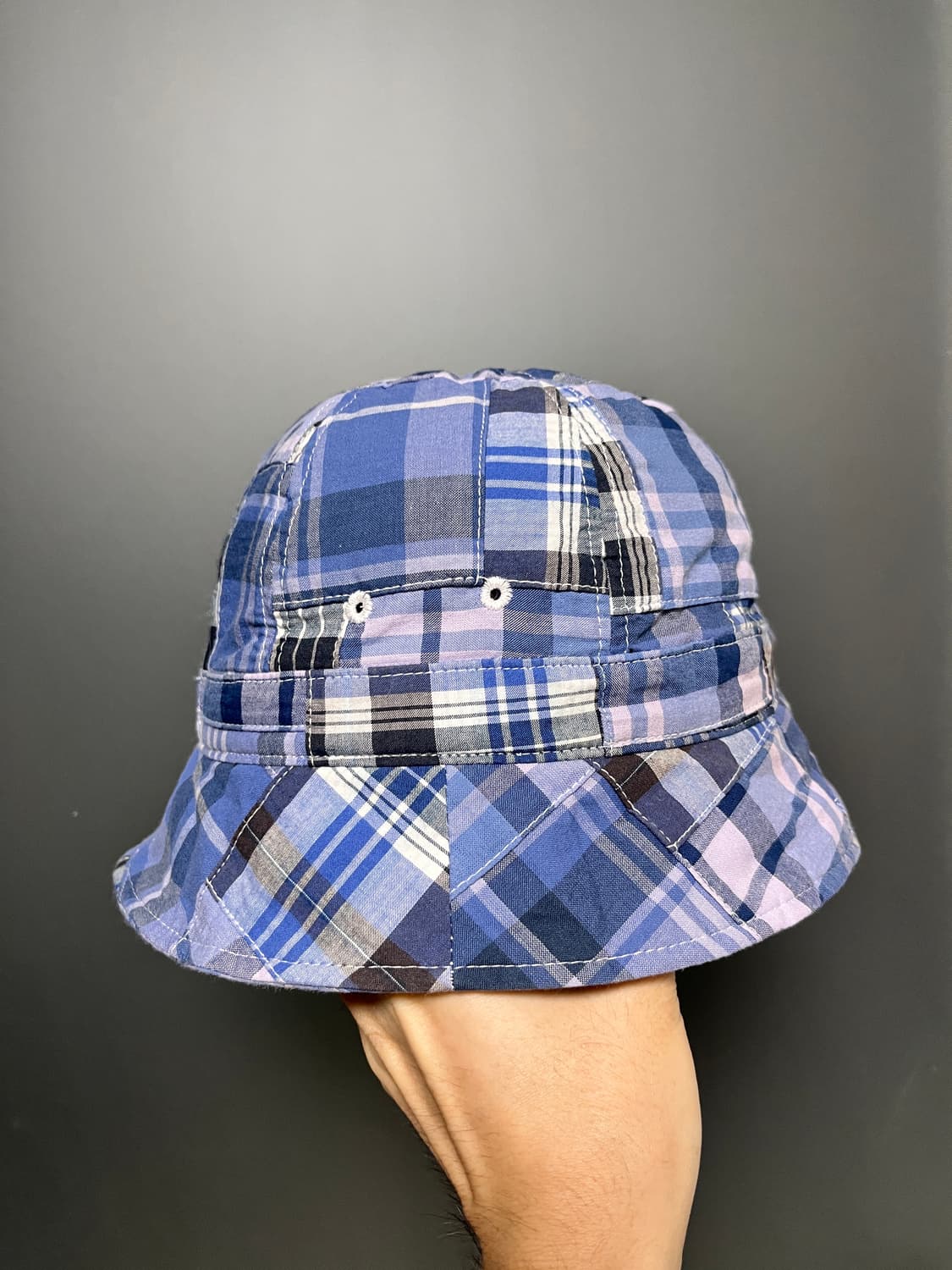 L) 이스트로그 패치워크 버킷햇 블루 판매. 상품이미지3