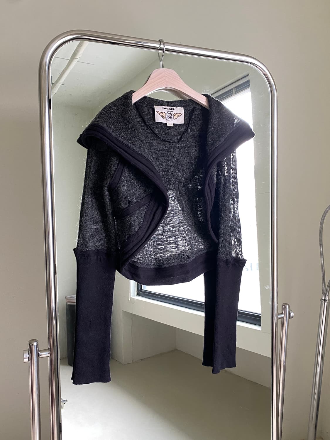 디젤 아카이브 니트 볼레로 후드 상품이미지2