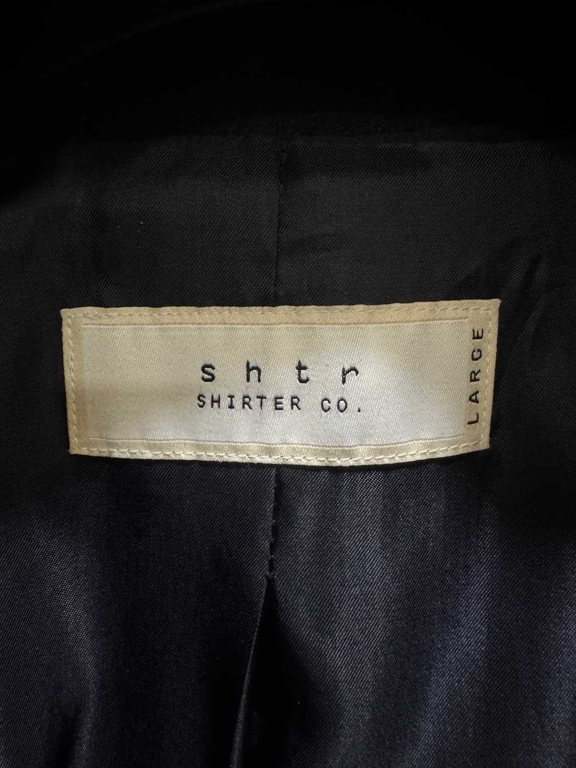 셔터  멜톤 울 발마칸 네이비 L 상품이미지3