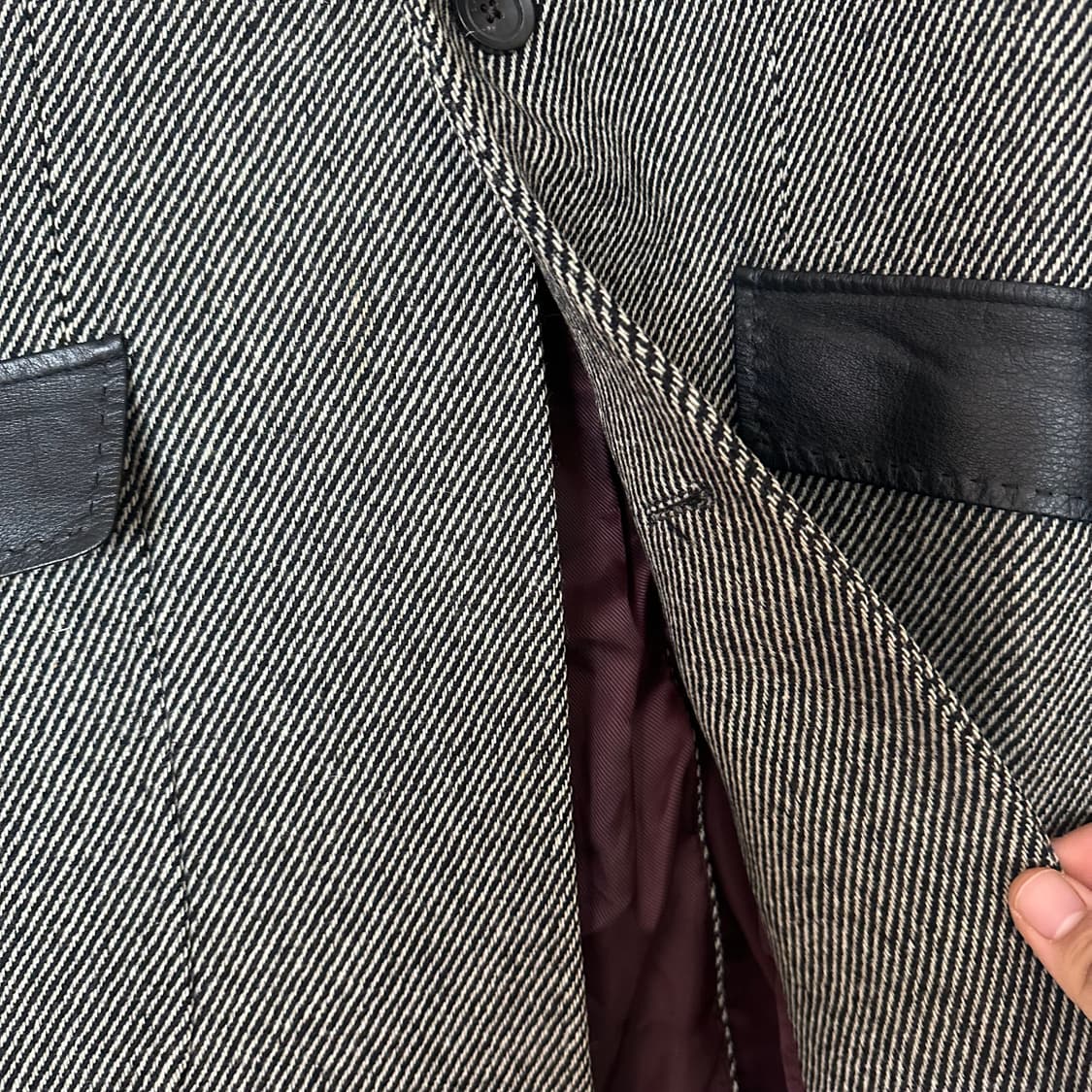 95 지오송지오 해링본 코트 상품이미지4