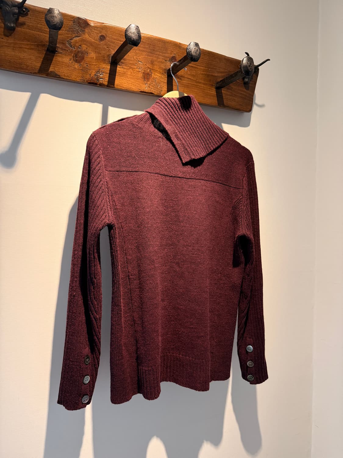 Button Turtleneck Knit 상품이미지3