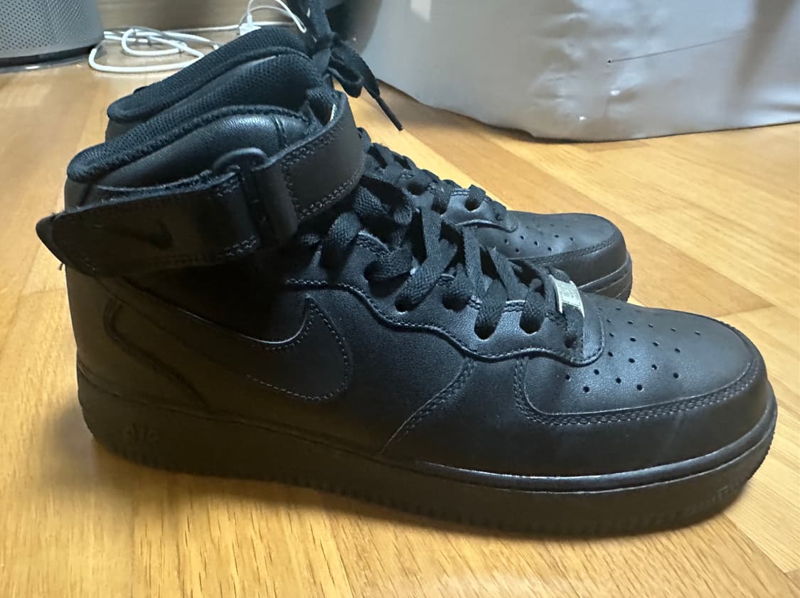 [285] 나이키 에어포스 1 미드 블랙 상품이미지6