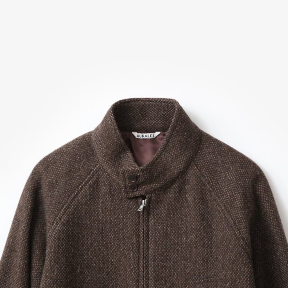 24fw 라마 셰틀랜드 울 트위드 집업 블루종 브라운 트위드 5 상품이미지6