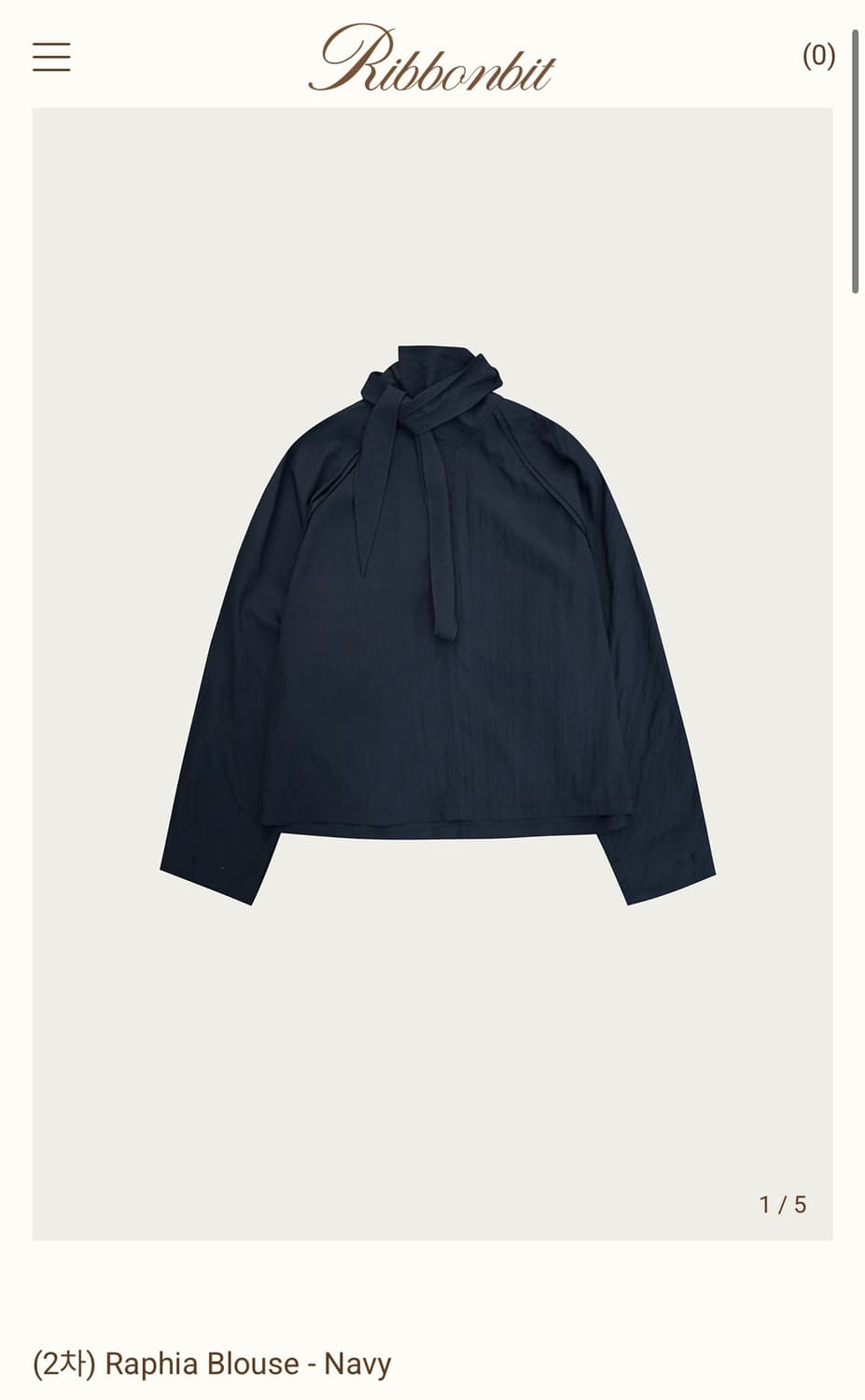 리본빛 Raphia blouse 상품이미지1