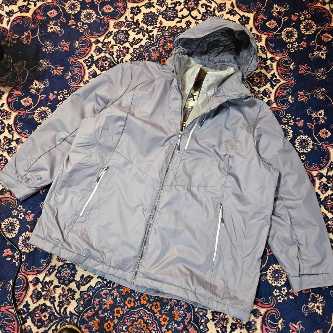 ZEROXPOSUR in USA 플리스 레이어드 누빔 패딩 바람막이  상품이미지1