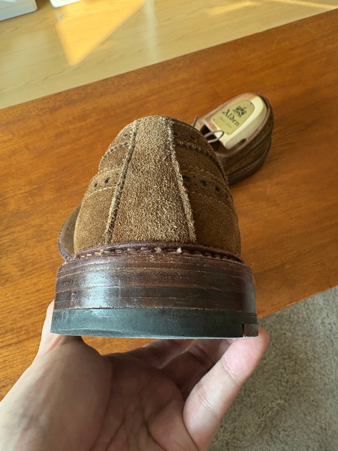 알든 9794 스너프 스웨이드 롱윙 us9D 상품이미지6