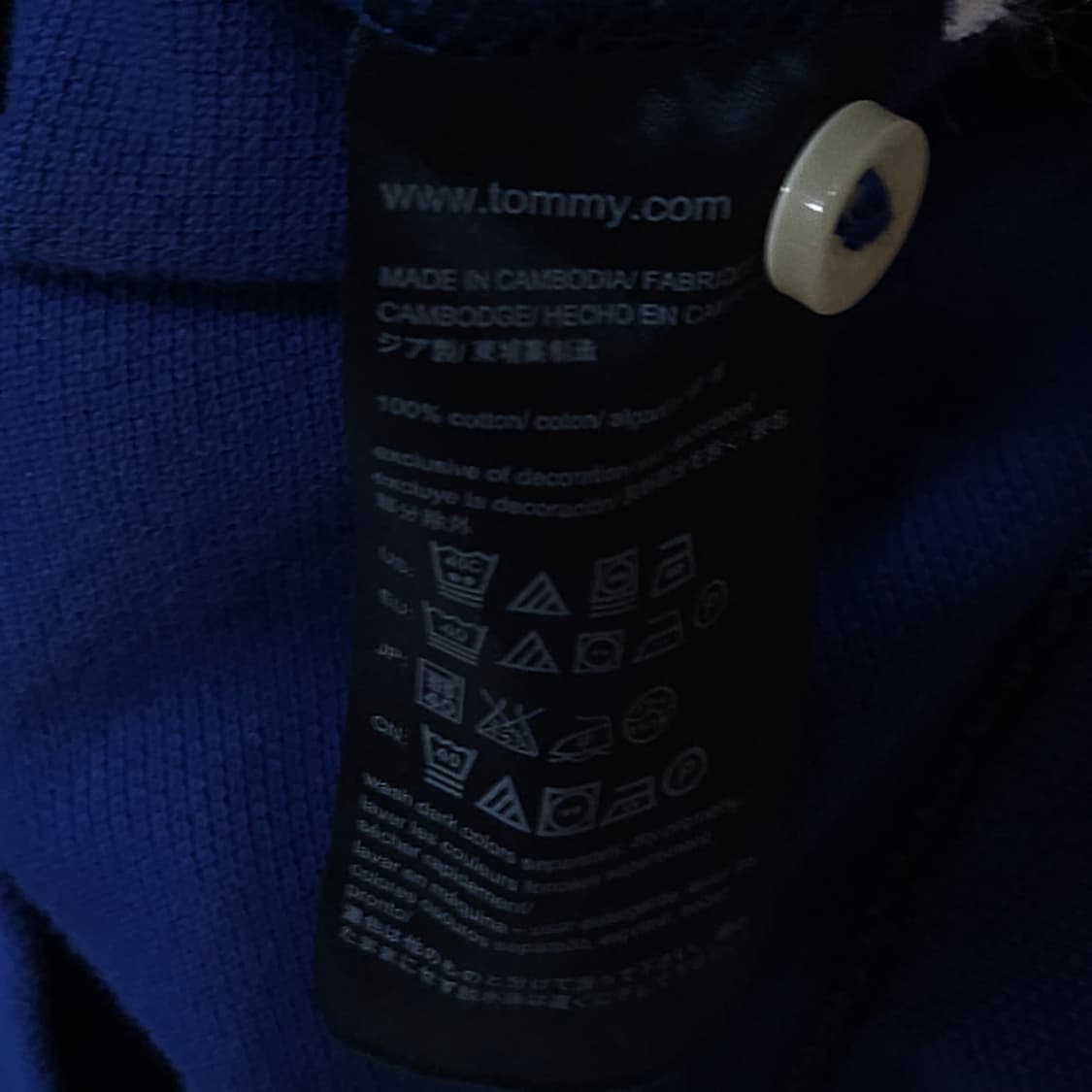 Tommy 타미 블루 반팔 카라티 100 상품이미지4