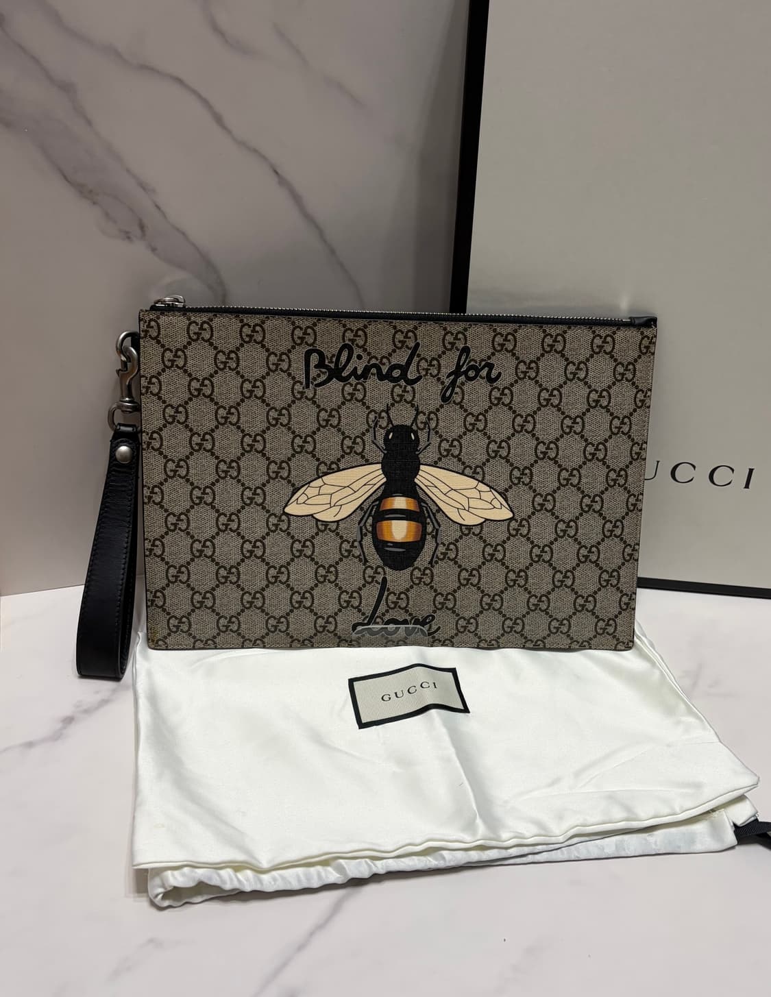 [정품] S급 구찌 GG 꿀벌 클러치 상품이미지1