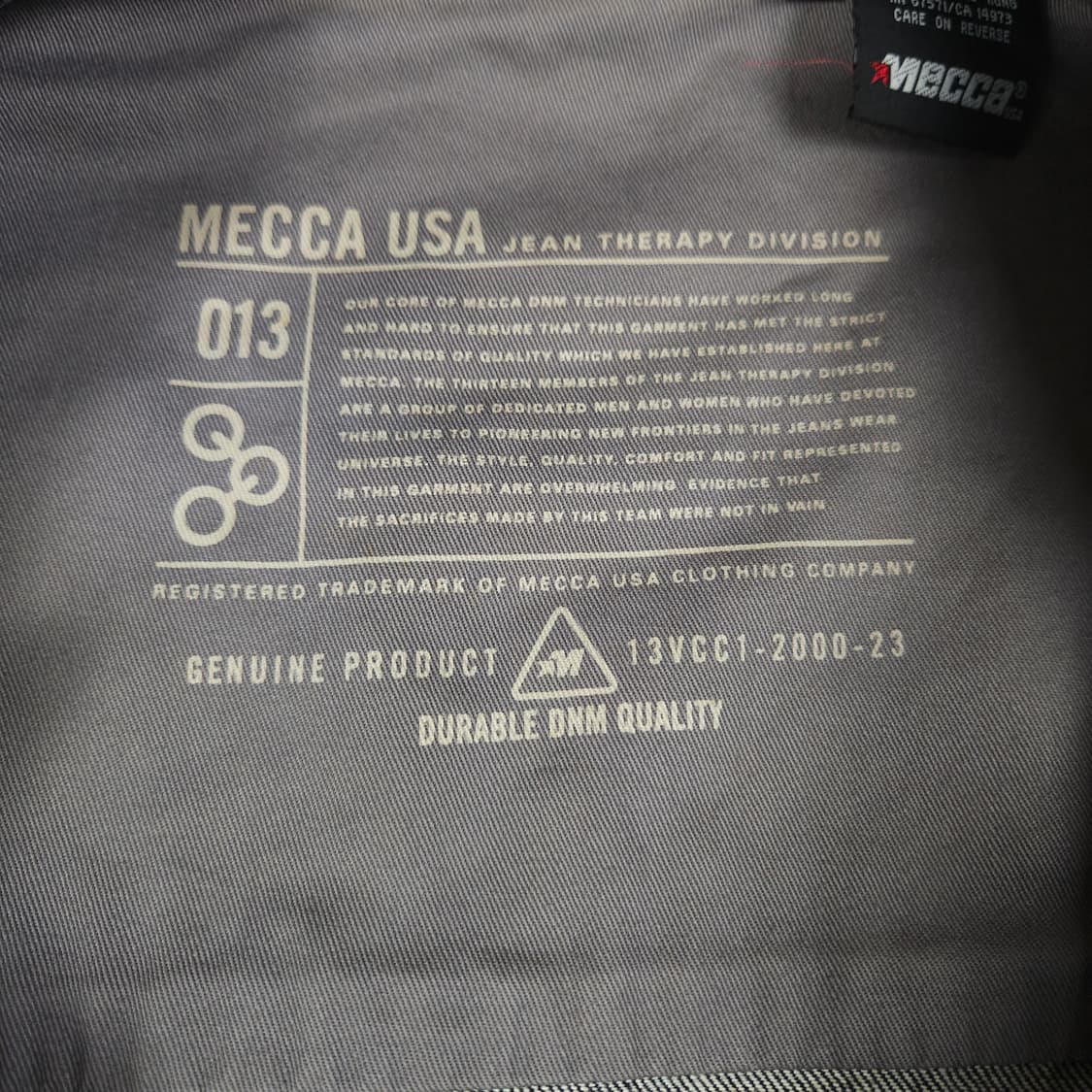 MECCA USA 오버핏 데님 워크 자켓 상품이미지6