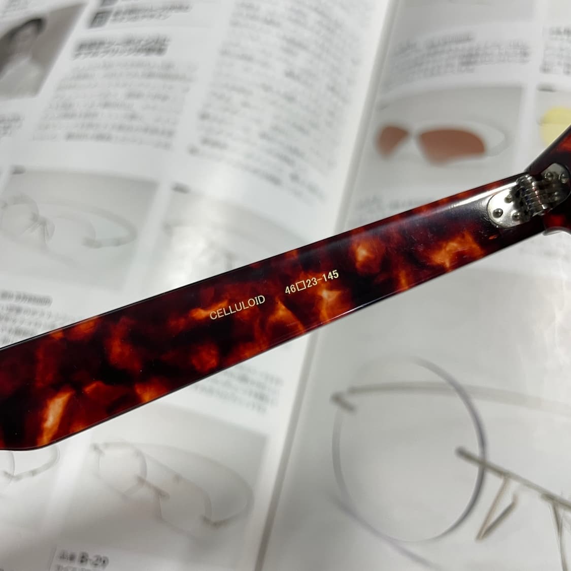 銘品晴夫作 메힌 하루오사쿠 일본 장인 제작 셀룰로이드 뿔테 안경 상품이미지7