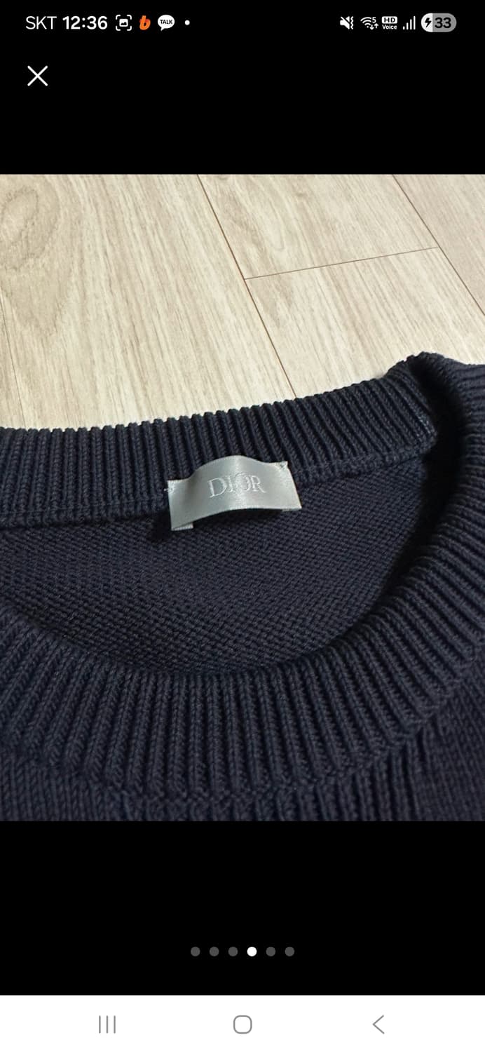 디올 오블리크 인서트 니트 네이비 XL 상품이미지2