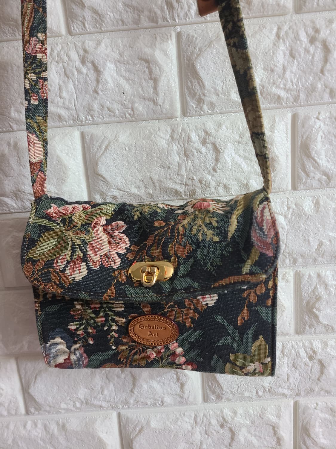 Gobelins Art 꽃무늬 크로스백+지갑 세트 상품이미지1